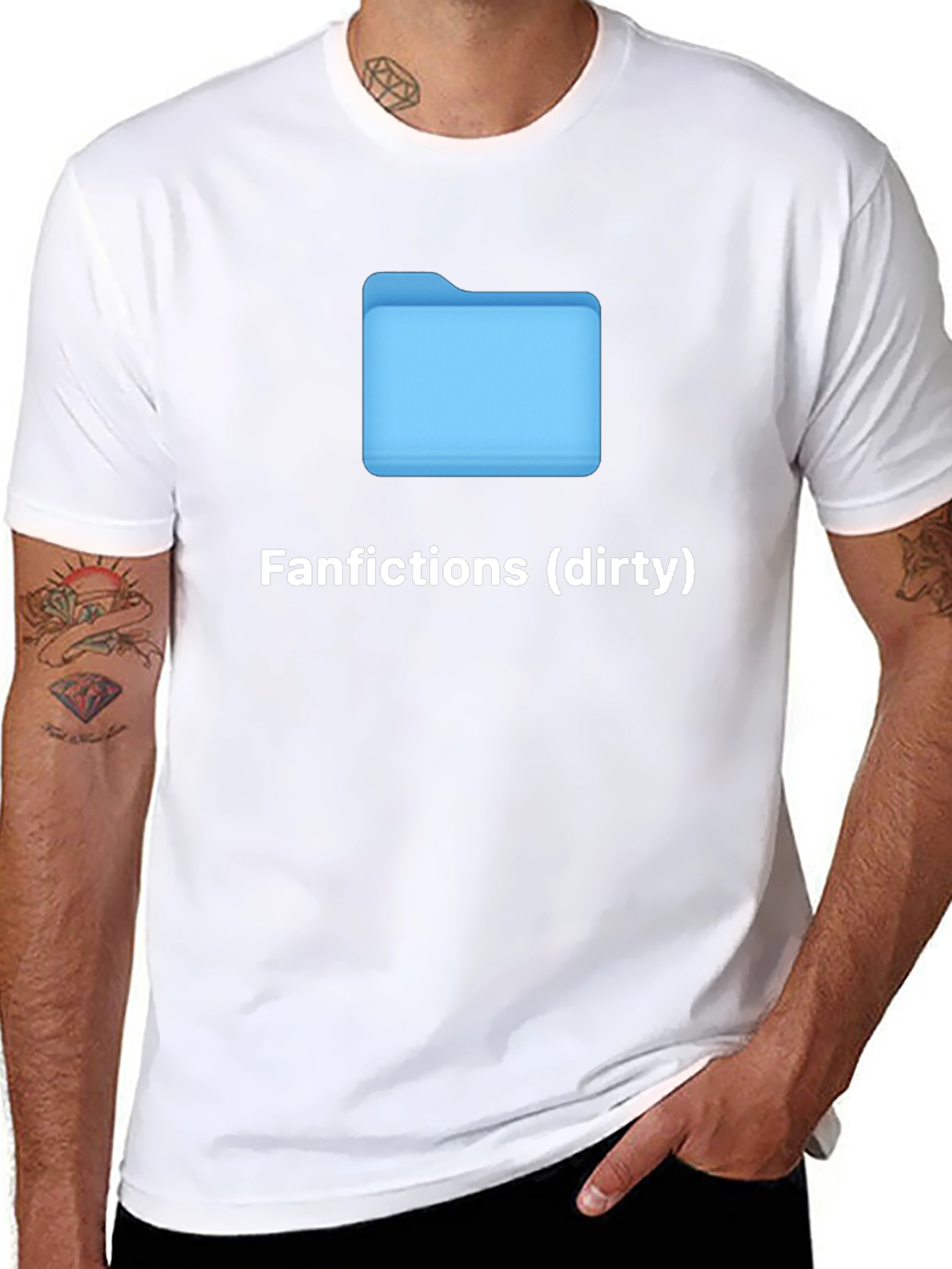 Fanfictions (Dirty) T-Shirt - Humorous Graphic Tee