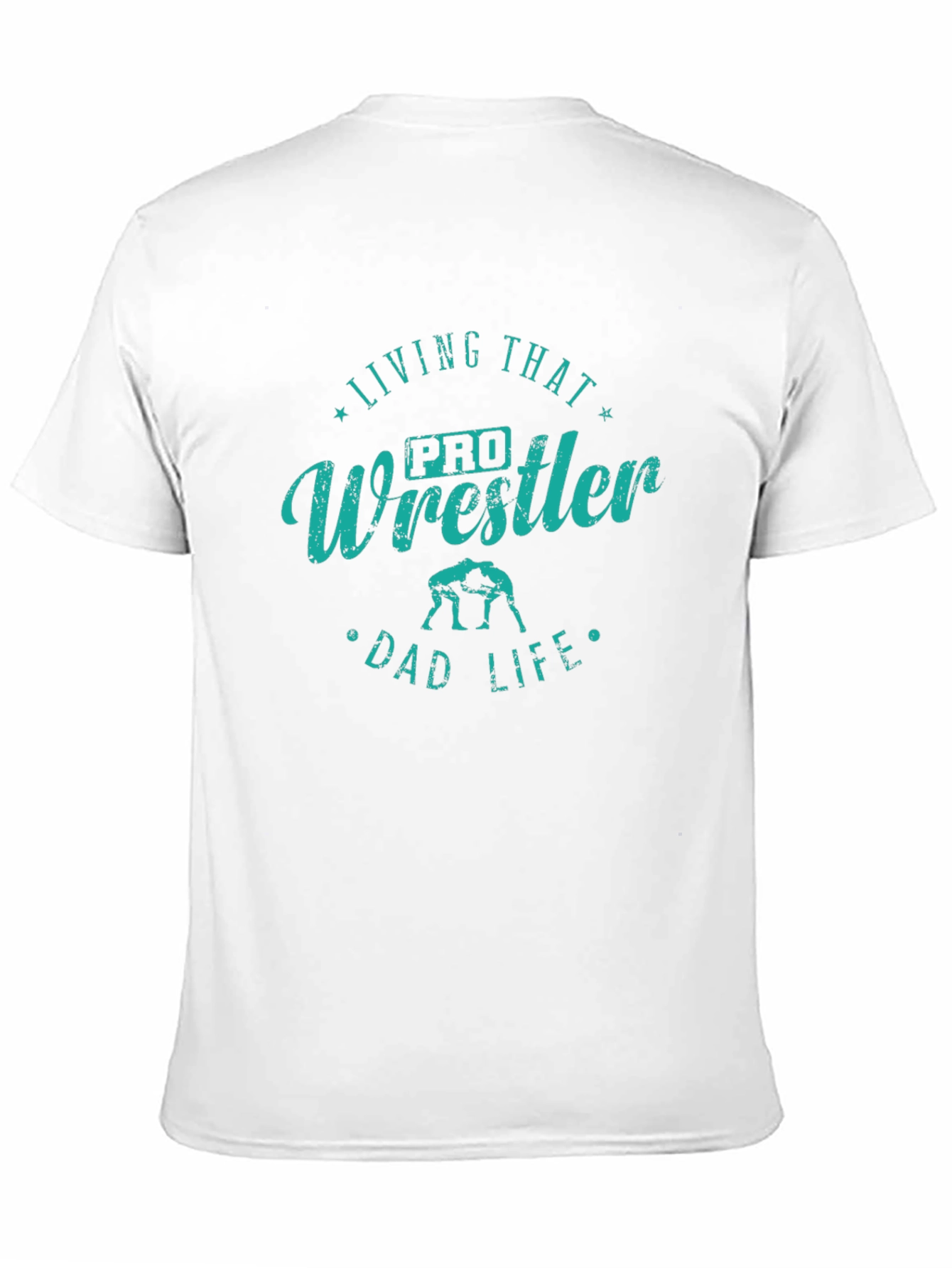 Pro Wrestler Dad Life Black T-Shirt