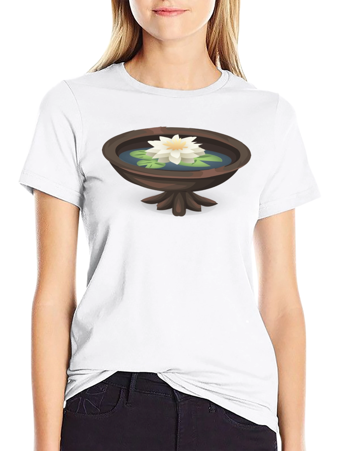 Lotus Pond T-Shirt - Serene and Stylish Graphic Tee