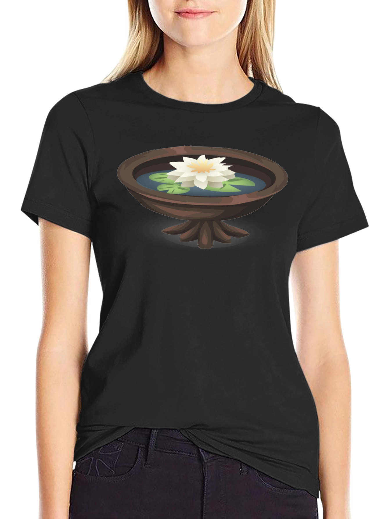Lotus Pond T-Shirt - Serene and Stylish Graphic Tee