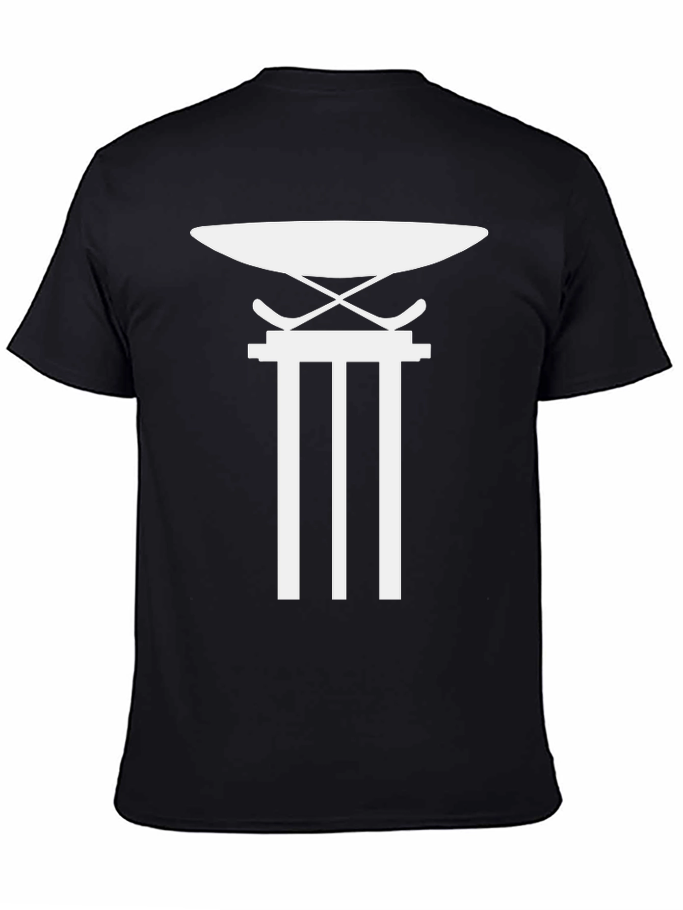 Modern Anvil Pillar Graphic Tee - Black
