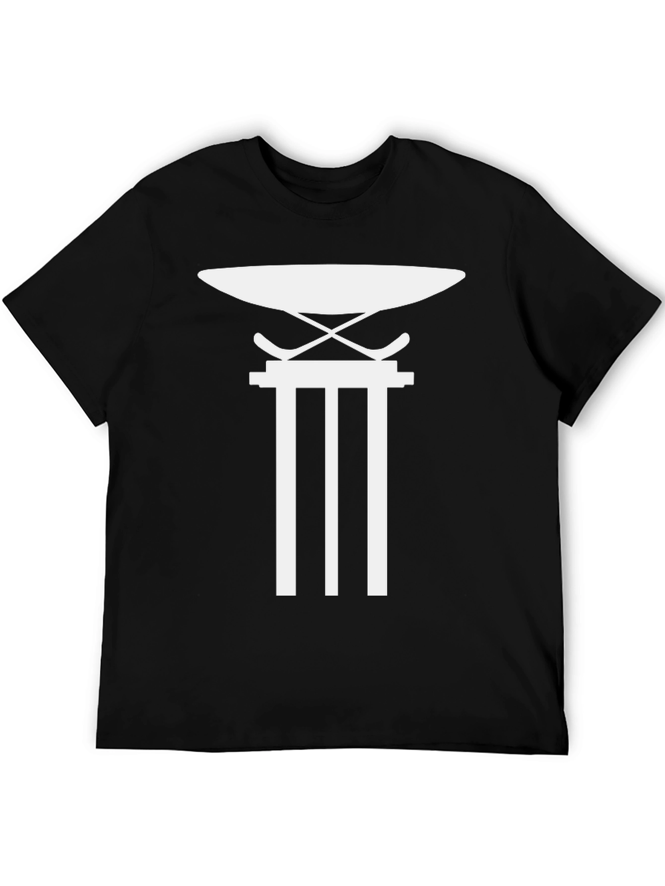 Modern Anvil Pillar Graphic Tee - Black