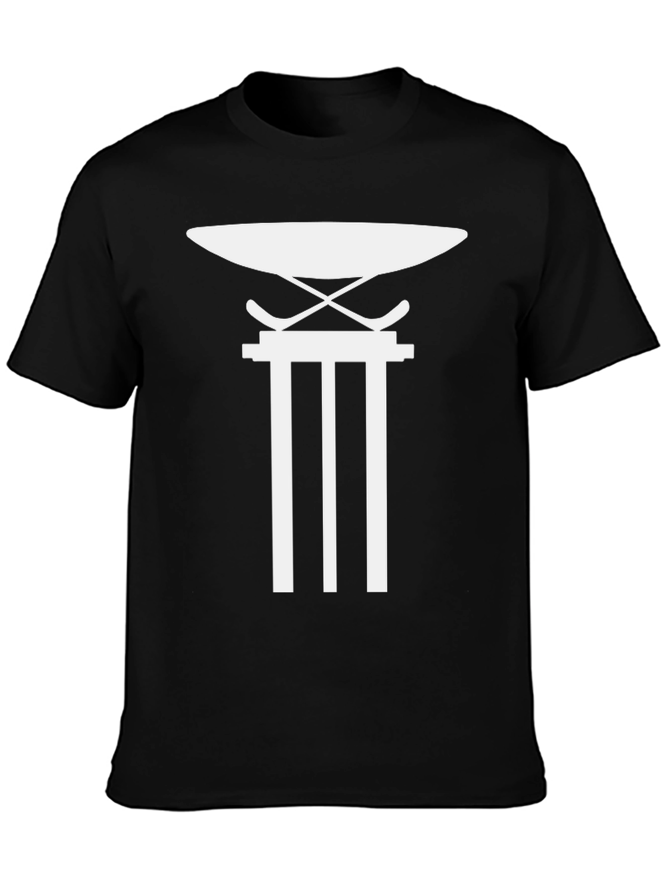 Modern Anvil Pillar Graphic Tee - Black