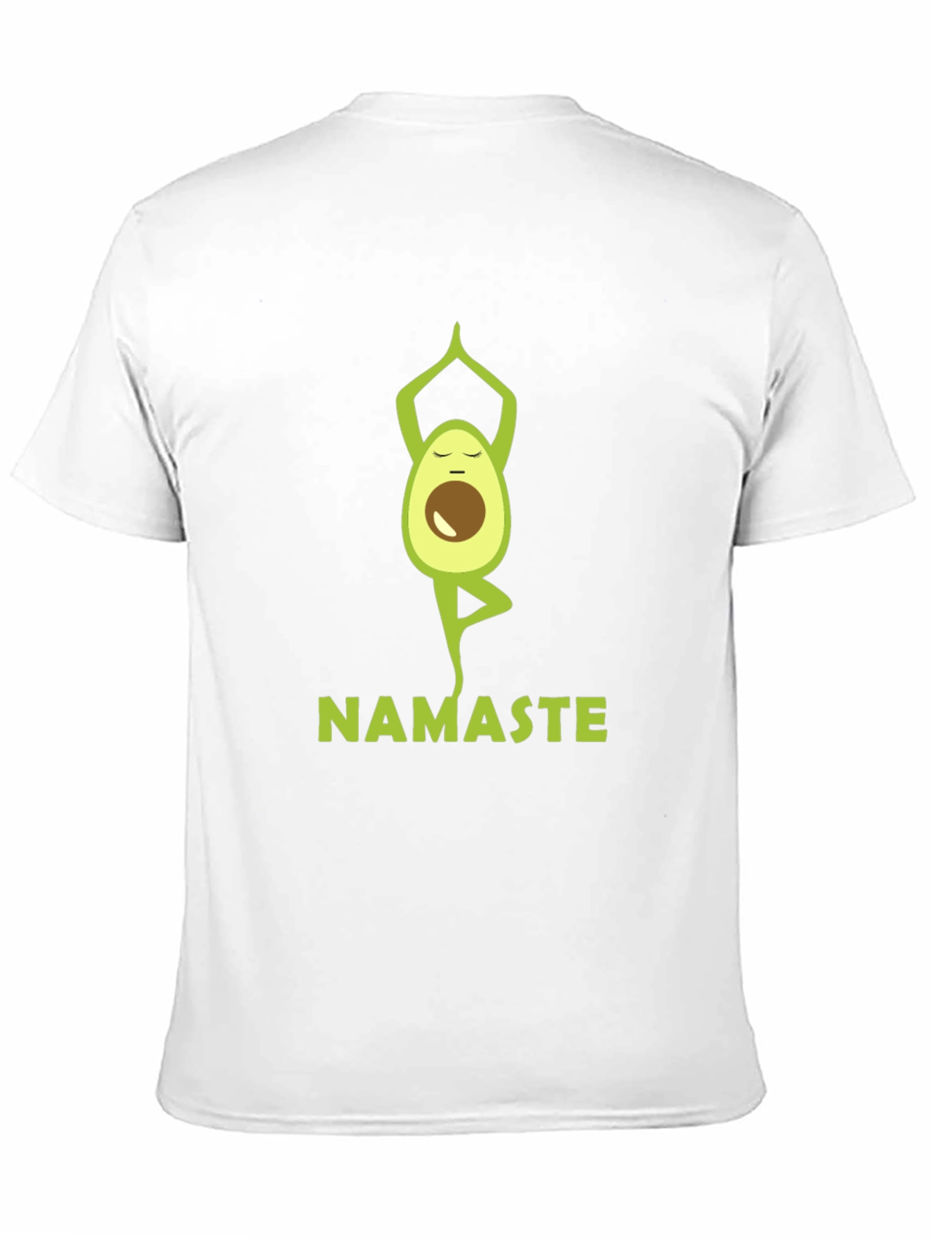 Yoga Avocado Mens Black T-Shirt - Namaste Design