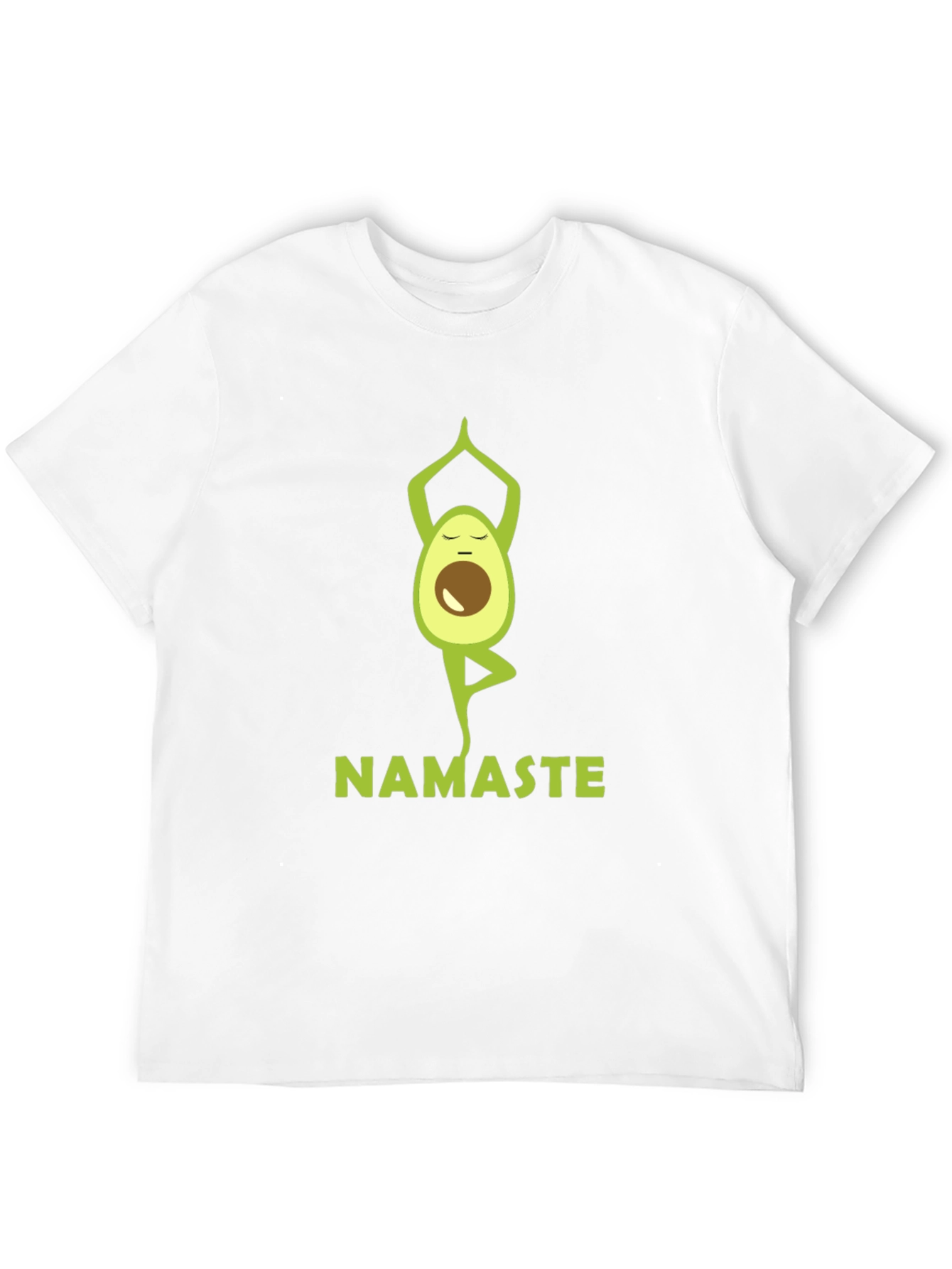 Yoga Avocado Mens Black T-Shirt - Namaste Design