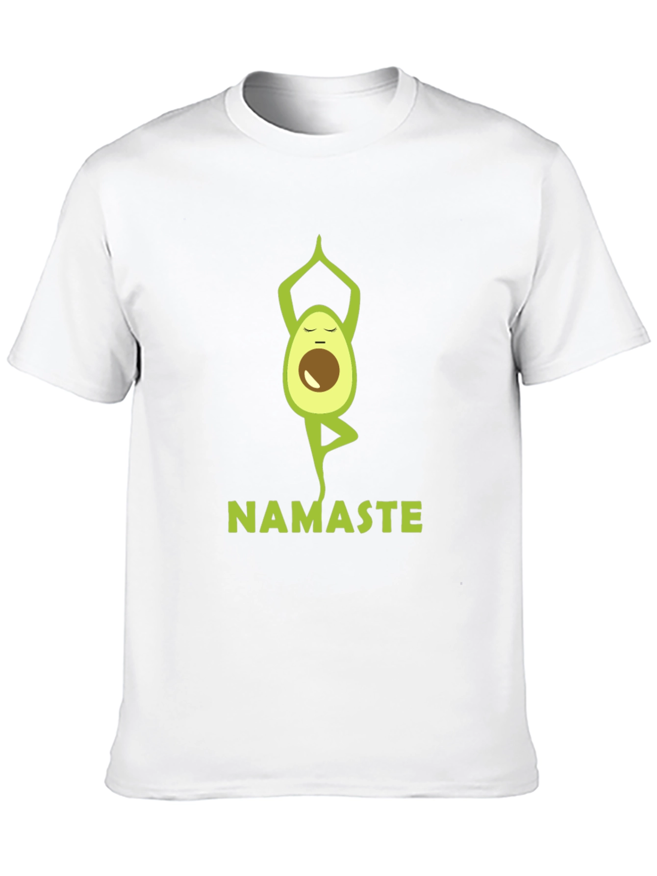 Yoga Avocado Mens Black T-Shirt - Namaste Design