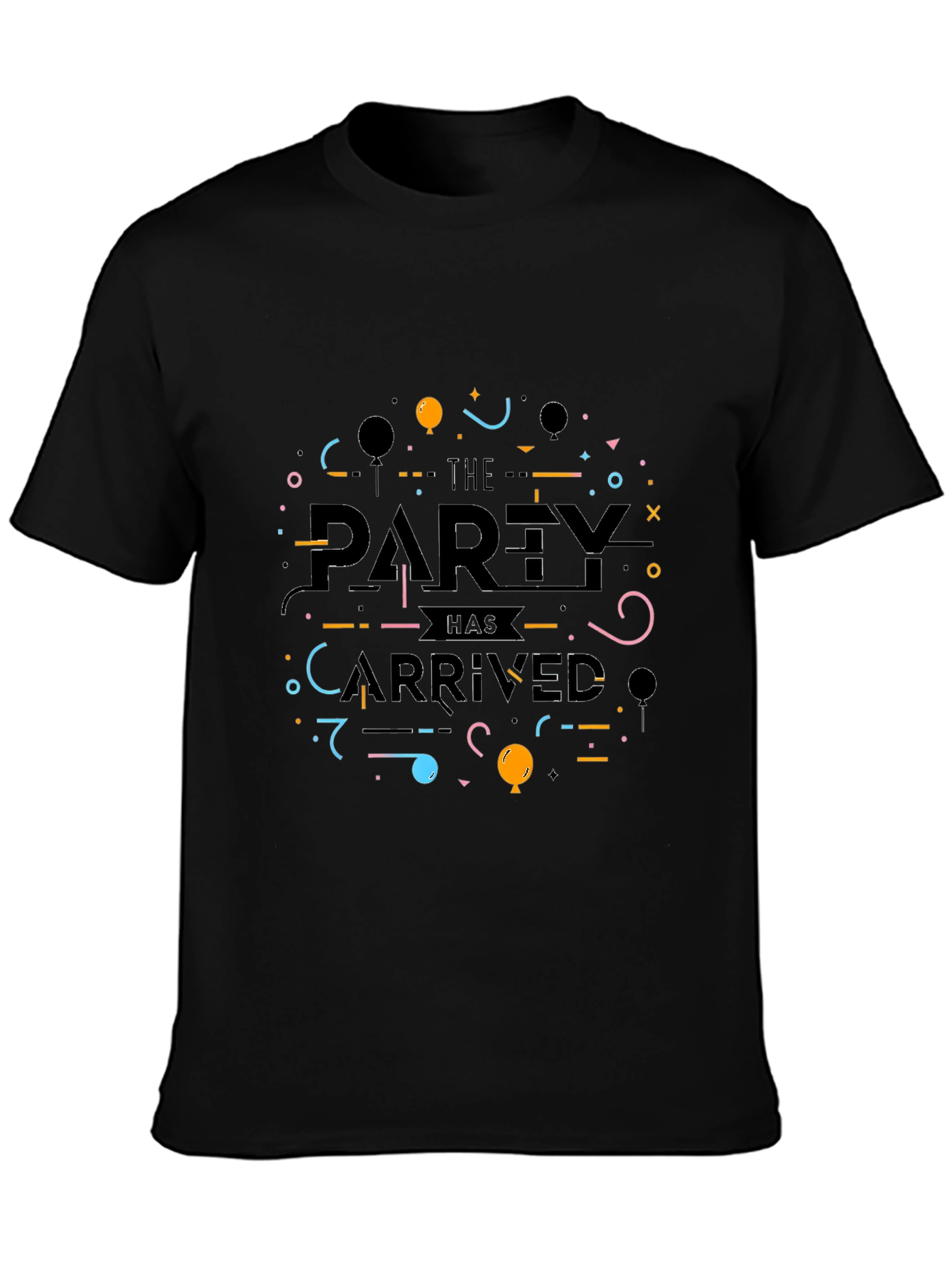 Partys Here Graphic T-Shirt - Black