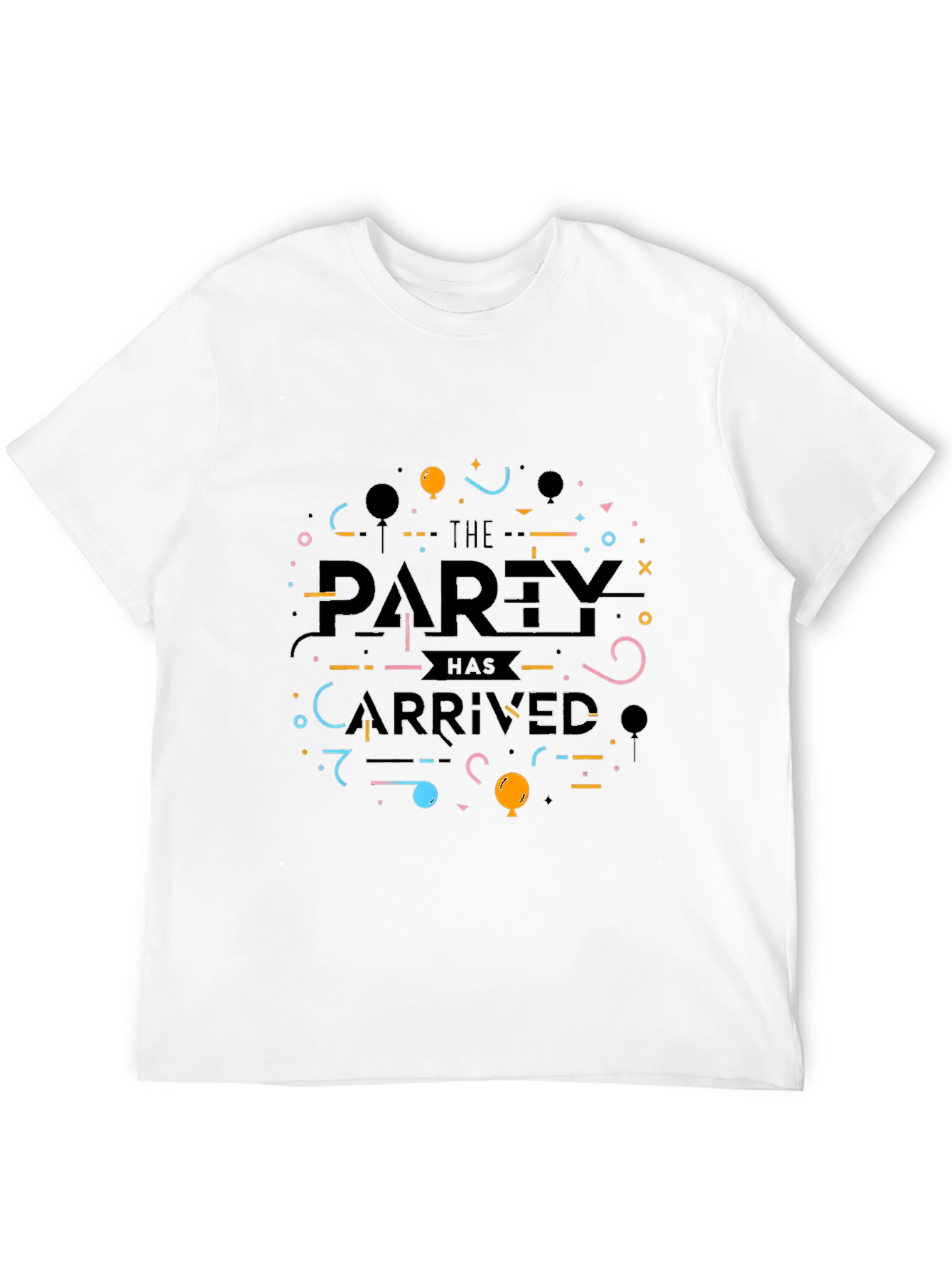 Partys Here Graphic T-Shirt - Black