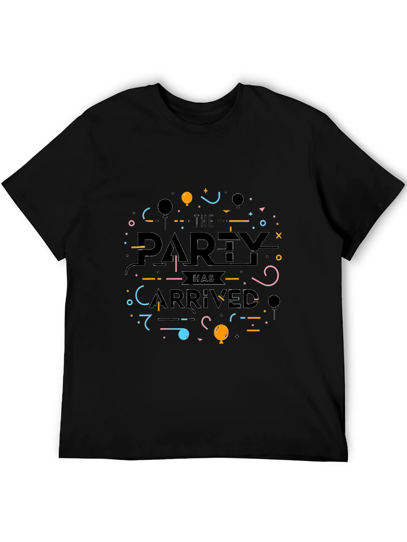 Partys Here Graphic T-Shirt - Black