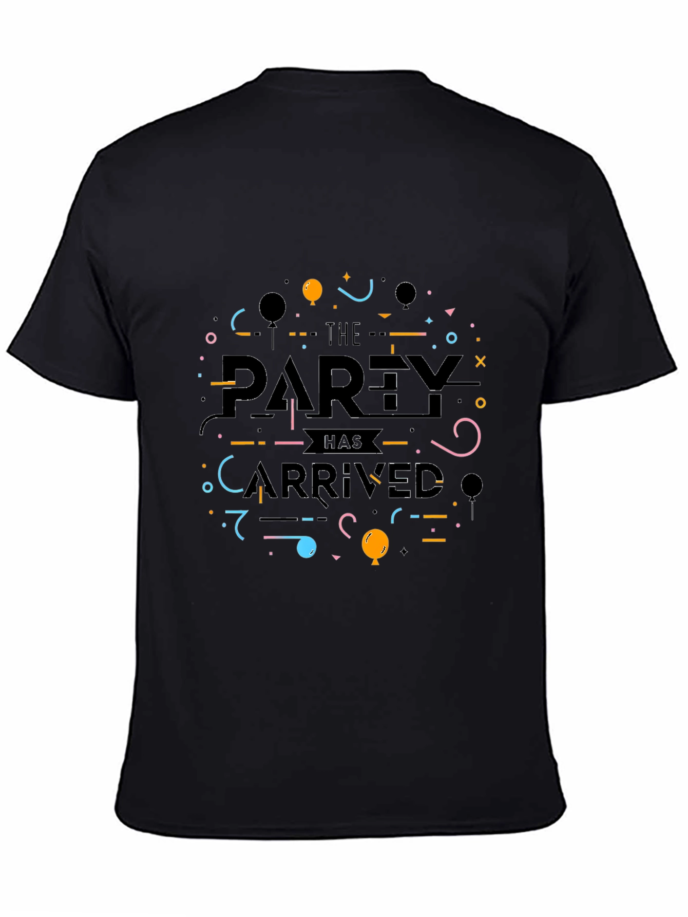 Partys Here Graphic T-Shirt - Black