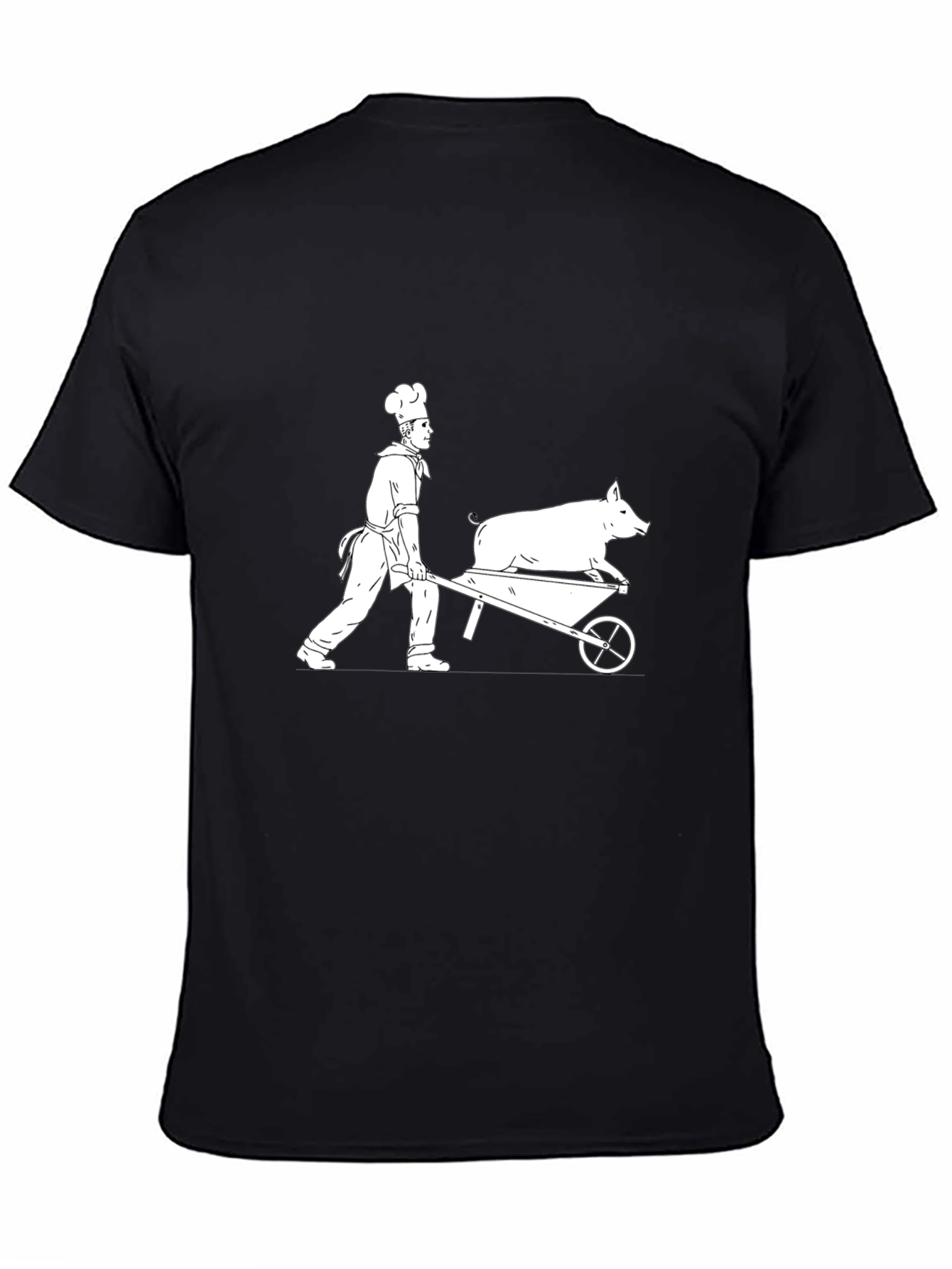 Chef Pig Wheelbarrow Graphic Tee