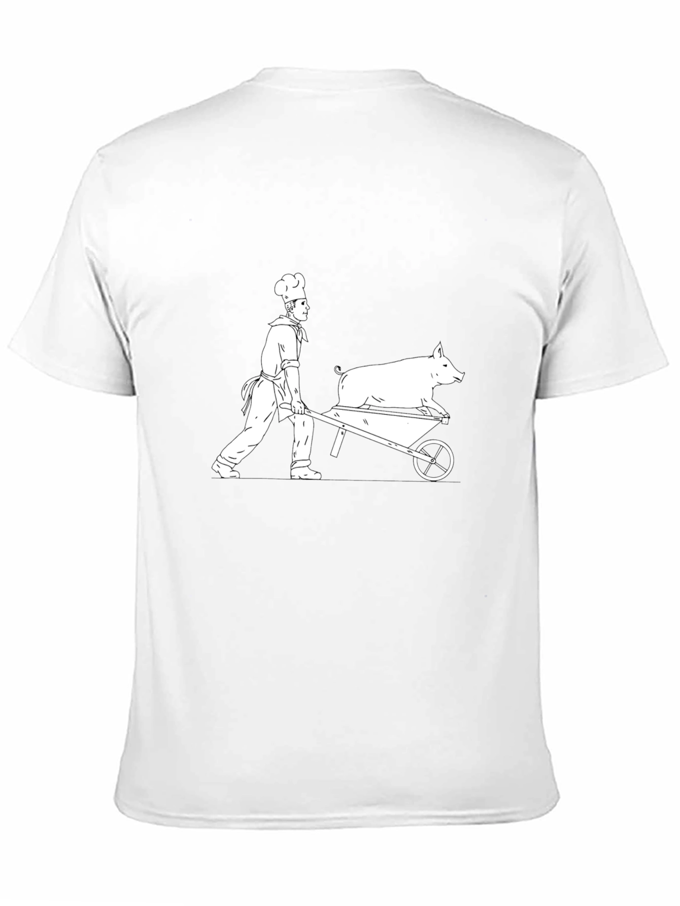 Chef Pig Wheelbarrow Graphic Tee