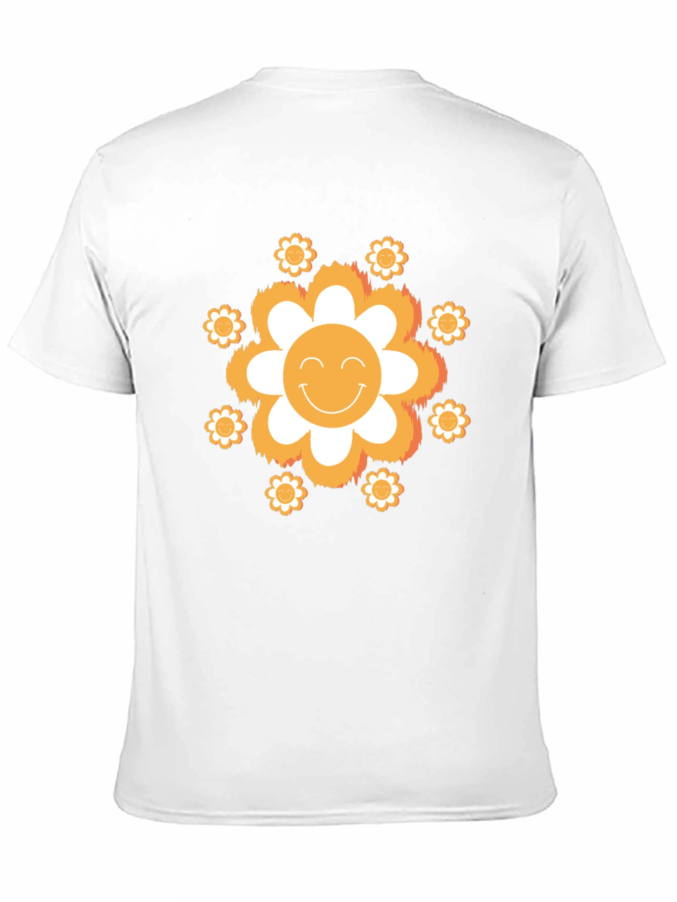 Smiley Face Flower Graphic Tee