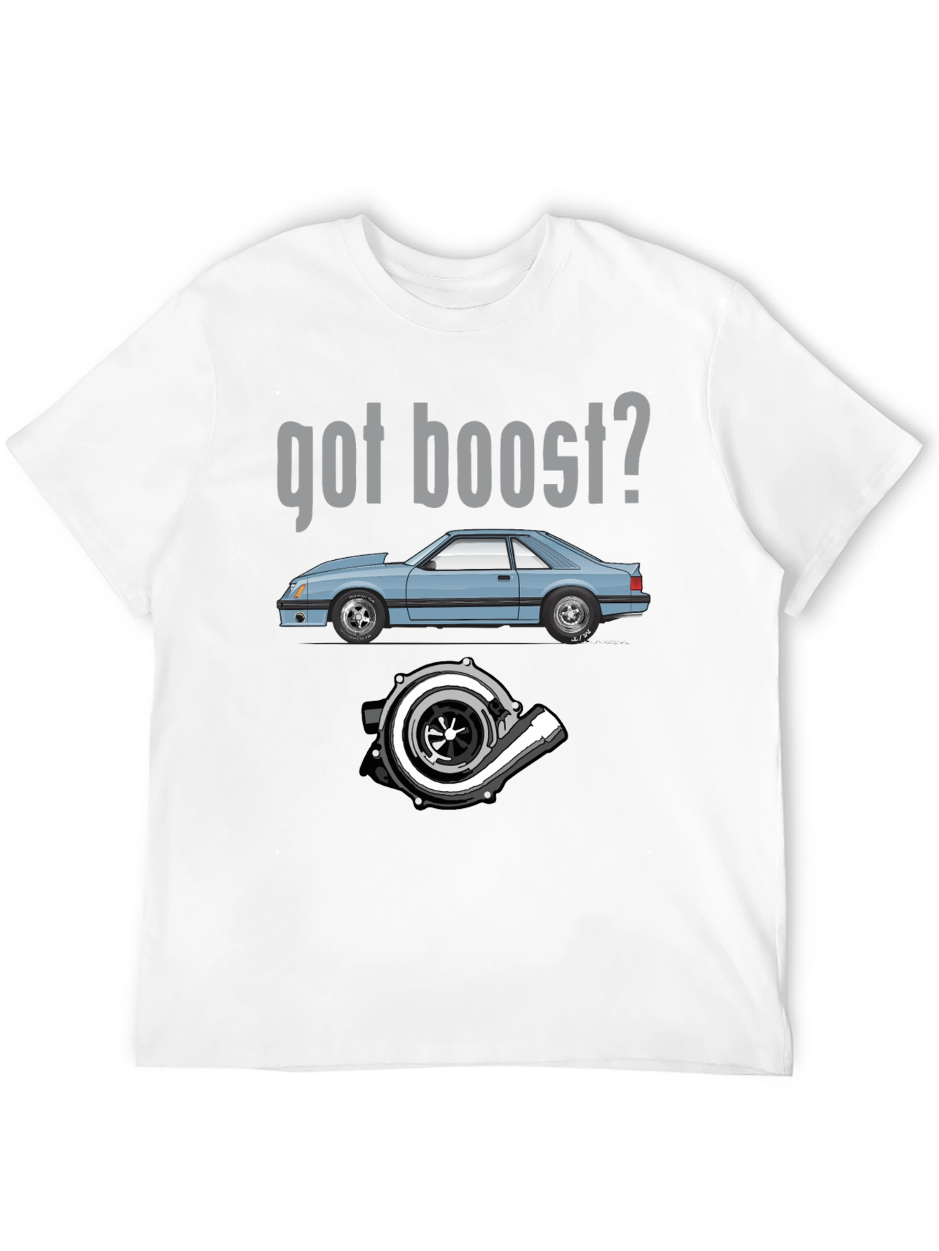 Got Boost? Black Graphic Tee for Car Enthusiasts