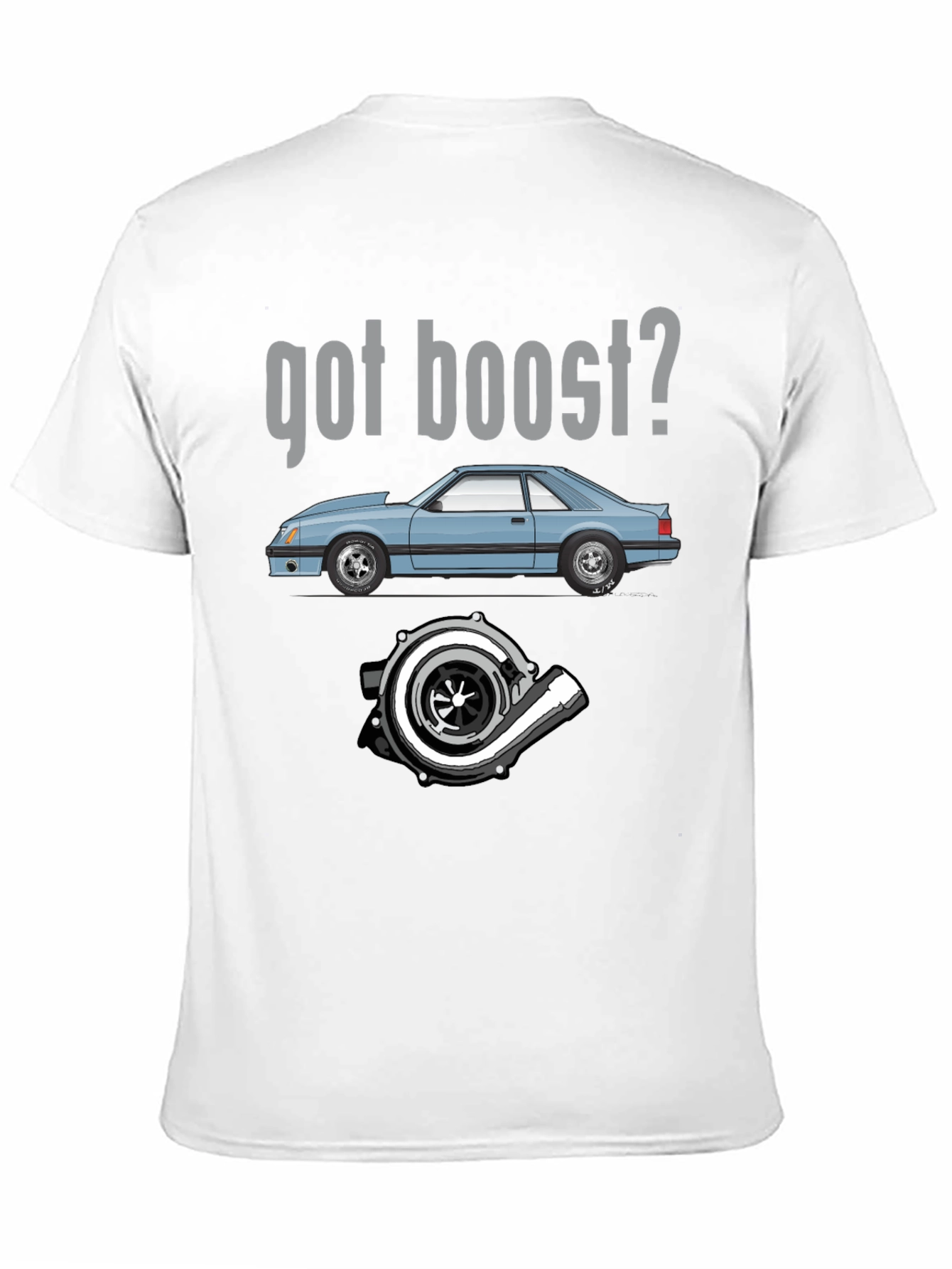 Got Boost? Black Graphic Tee for Car Enthusiasts