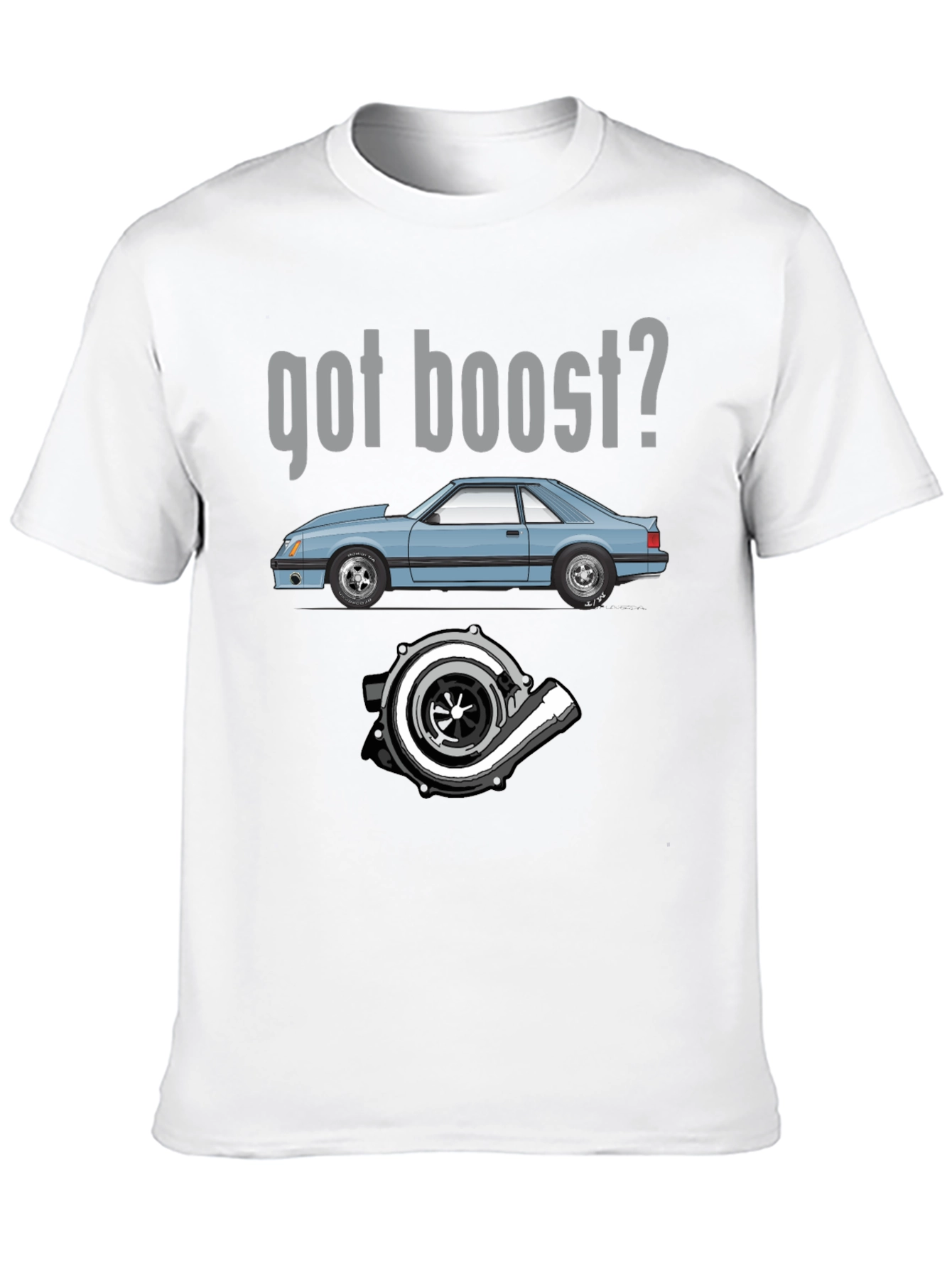 Got Boost? Black Graphic Tee for Car Enthusiasts