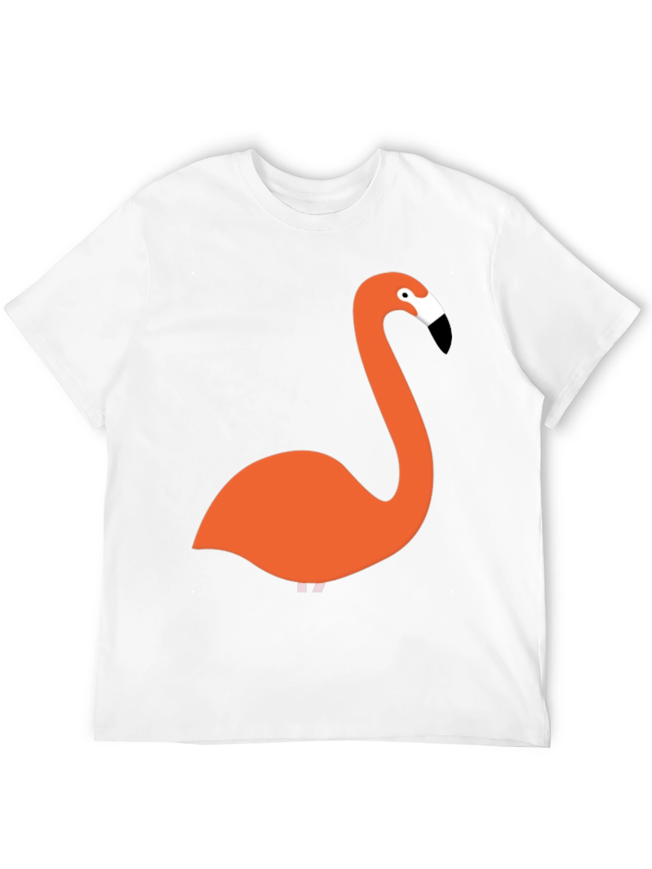 Flamingo Graphic Tee - Black Casual T-Shirt