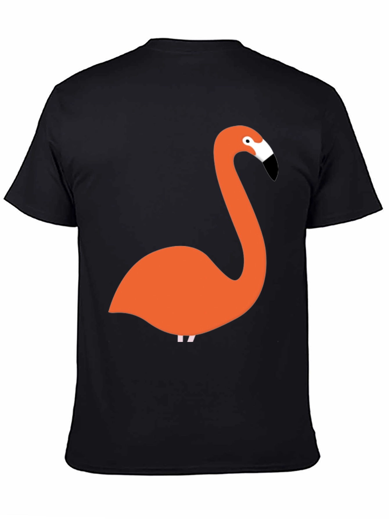 Flamingo Graphic Tee - Black Casual T-Shirt