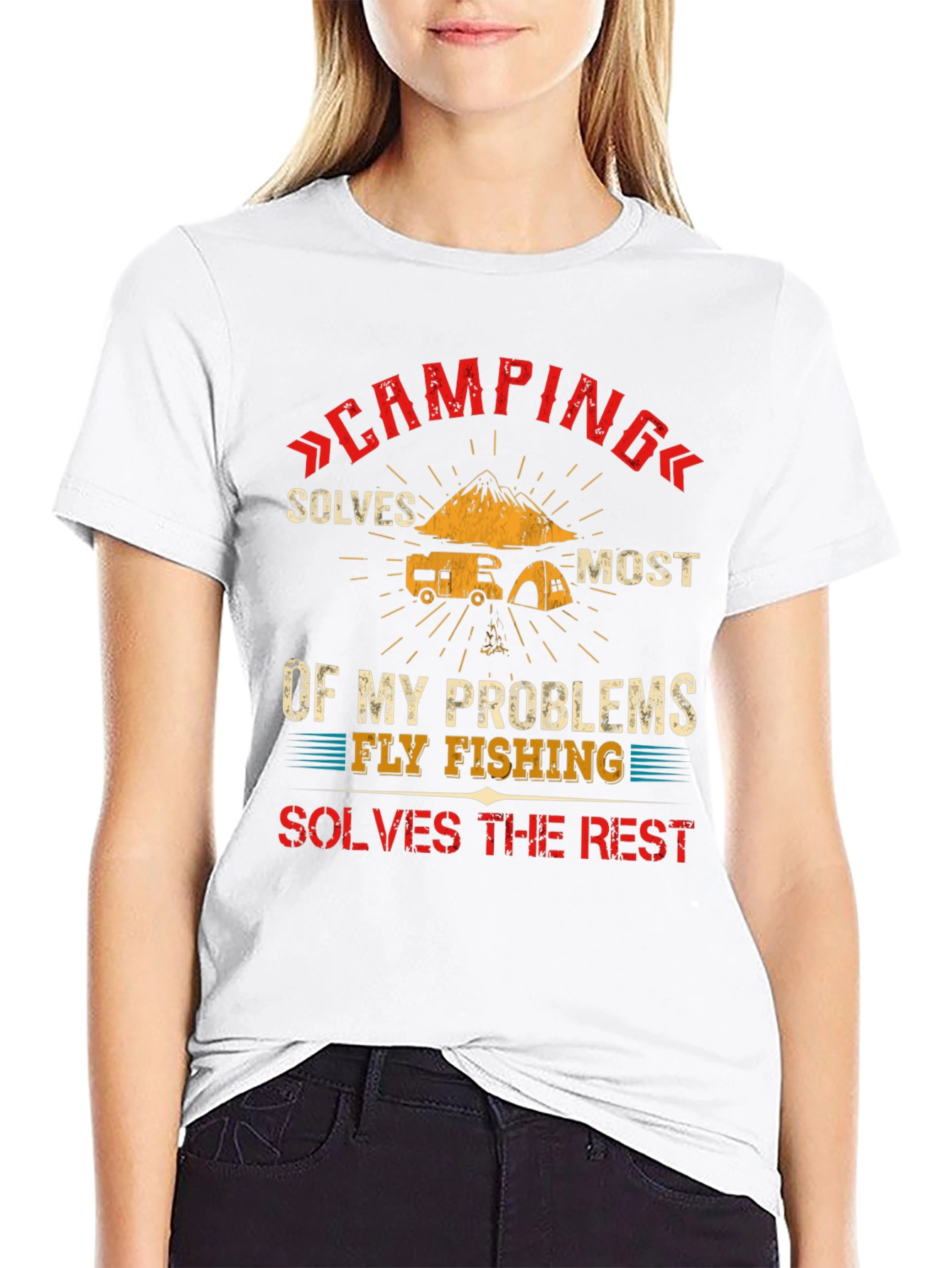 Camping & Fishing T-Shirt - Solves My Problems