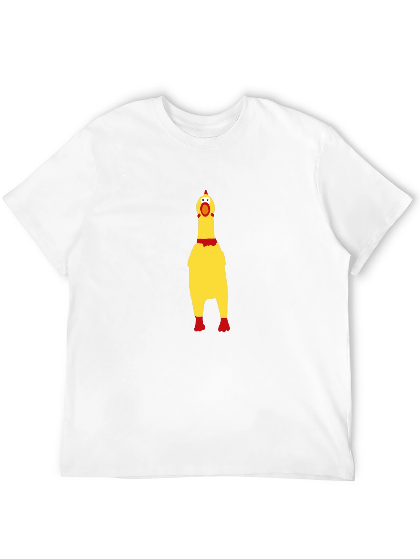 Rubber Chicken Graphic Tee - Novelty Humor T-Shirt