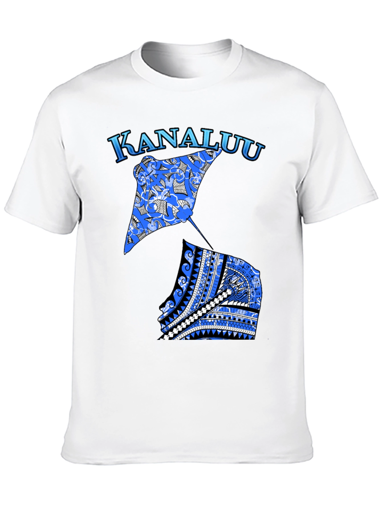 Kanaluu Stingray Graphic Black T-Shirt