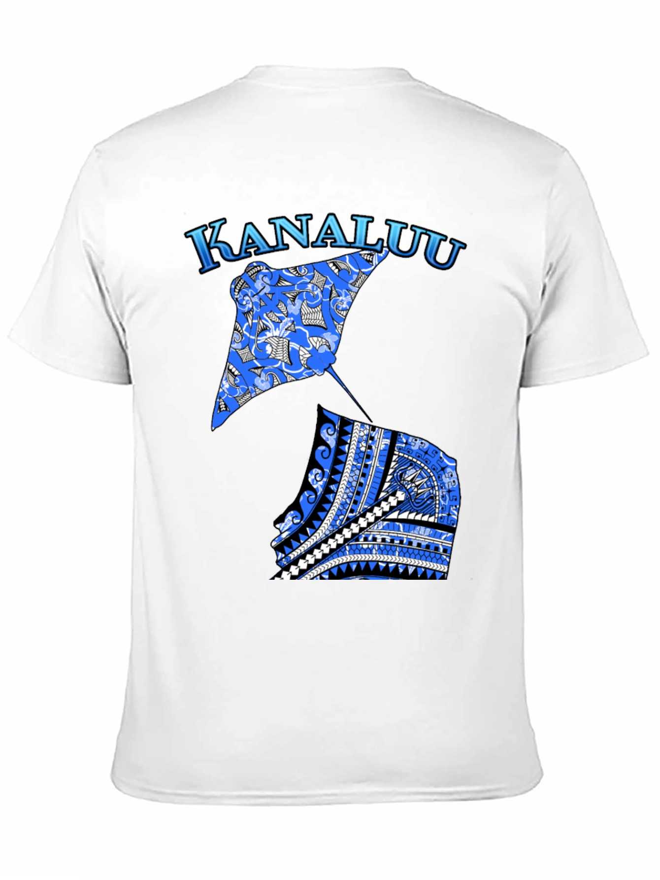 Kanaluu Stingray Graphic Black T-Shirt