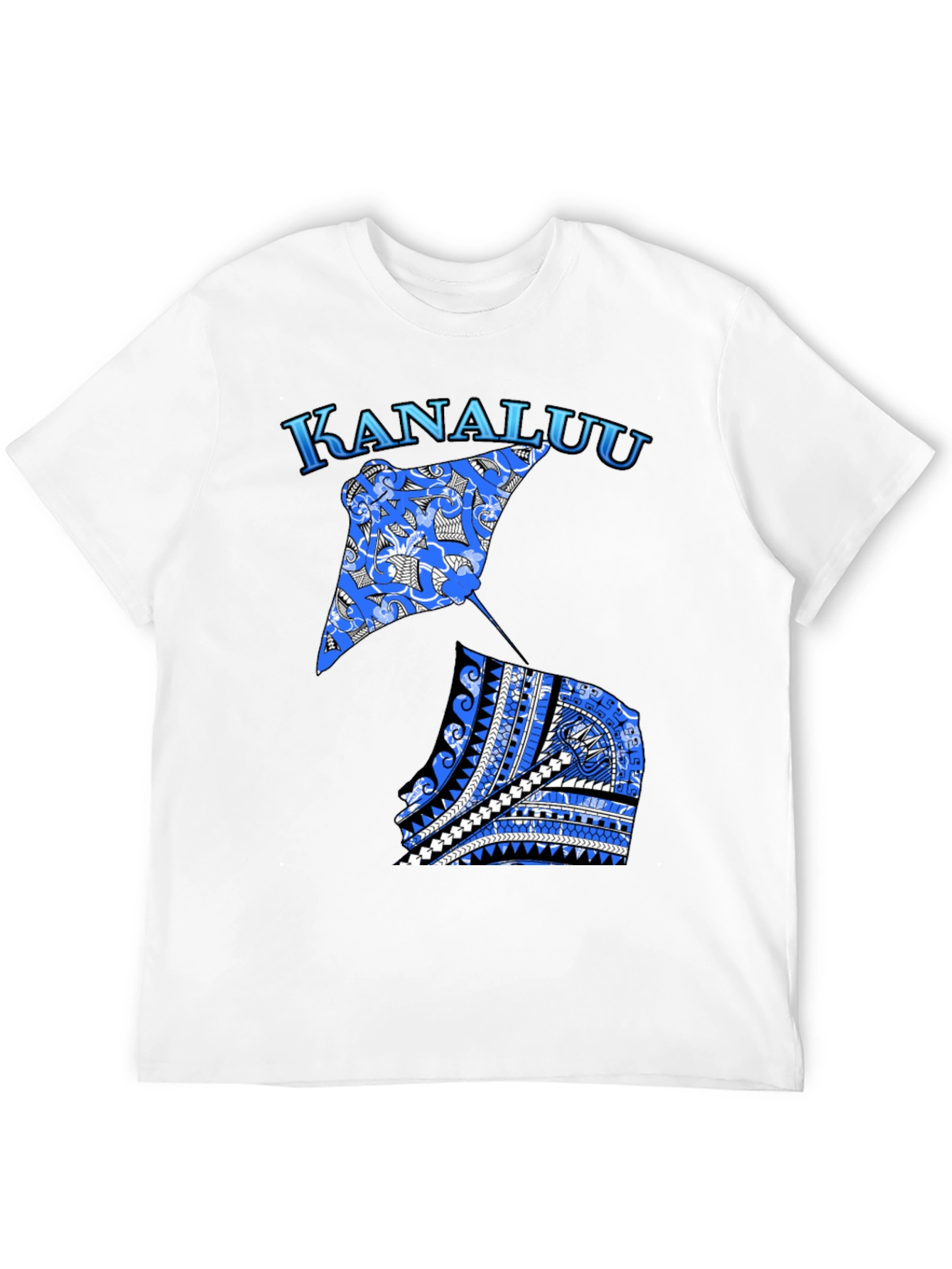 Kanaluu Stingray Graphic Black T-Shirt