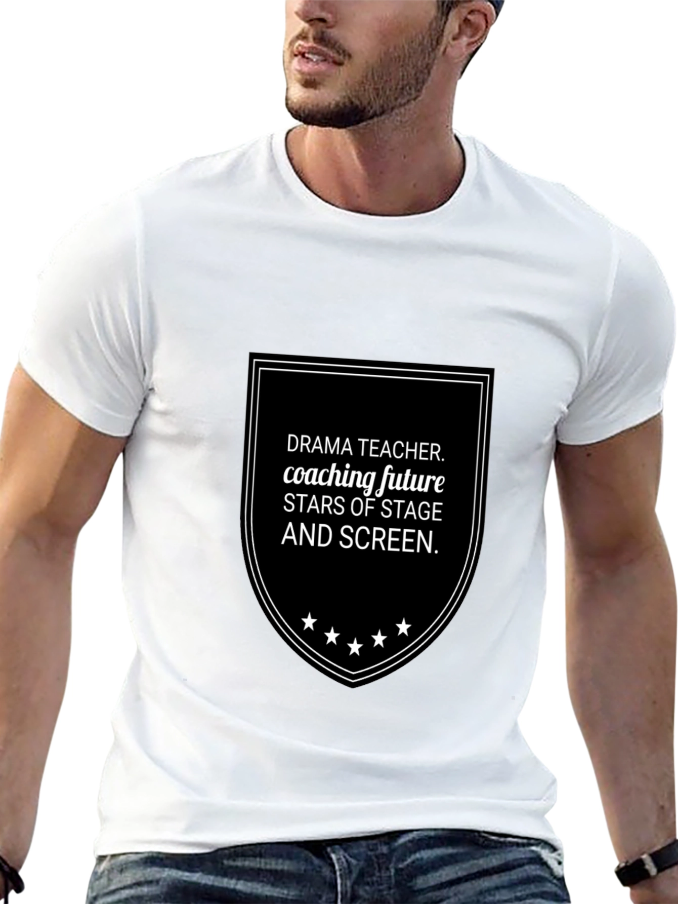 Drama Teacher Coaching Future Stars Black T-Shirt