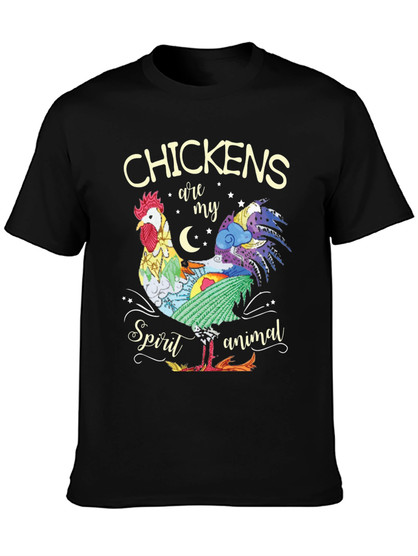 Chicken Spirit Animal Graphic T-Shirt