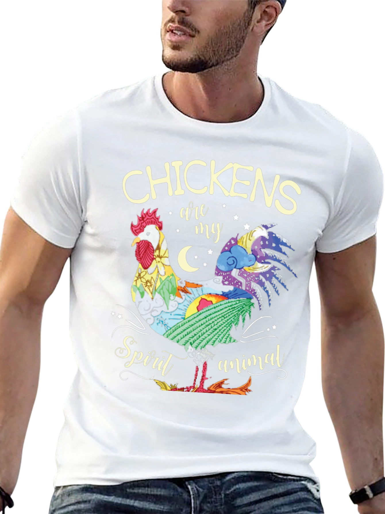 Chicken Spirit Animal Graphic T-Shirt
