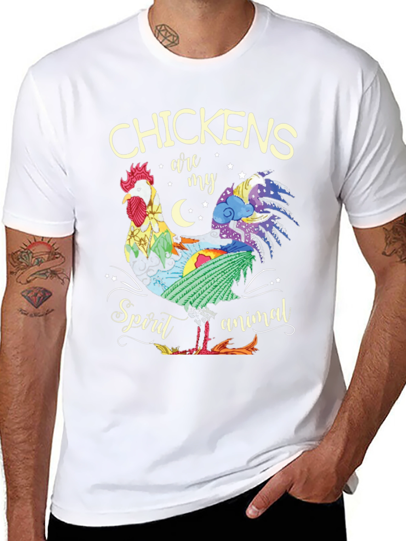 Chicken Spirit Animal Graphic T-Shirt