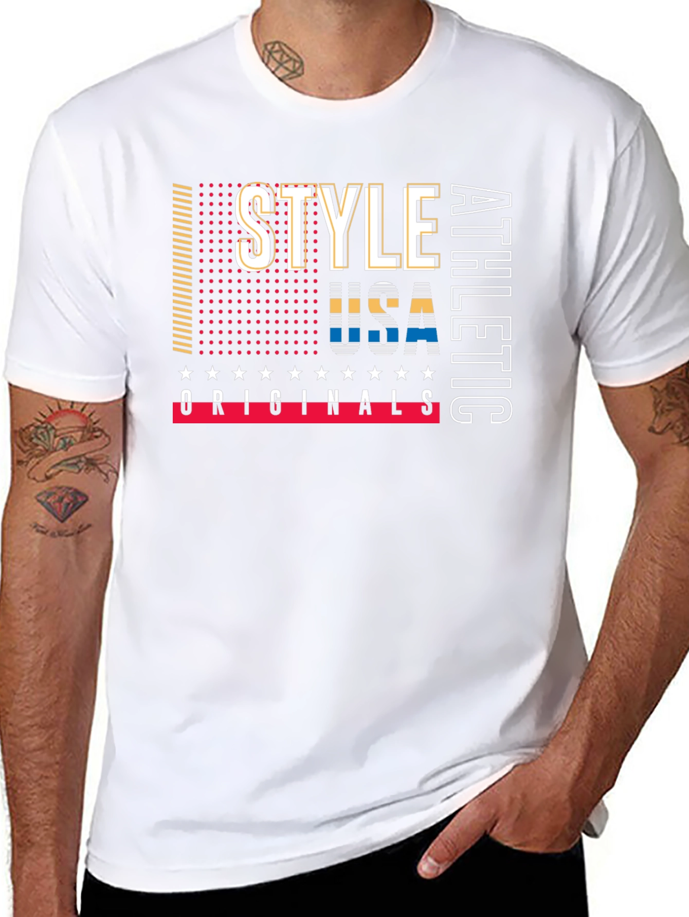 Stylish USA Athletic Originals Black T-Shirt
