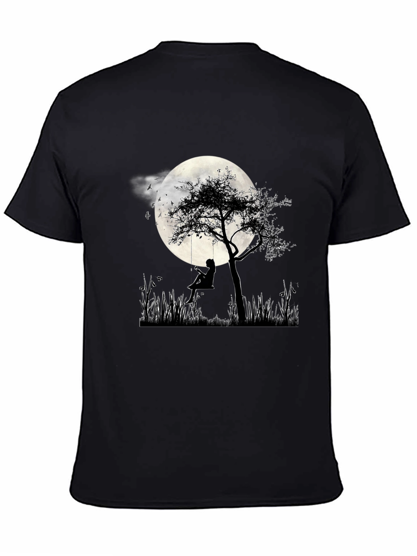 Silhouette Moon Tree Graphic Tee