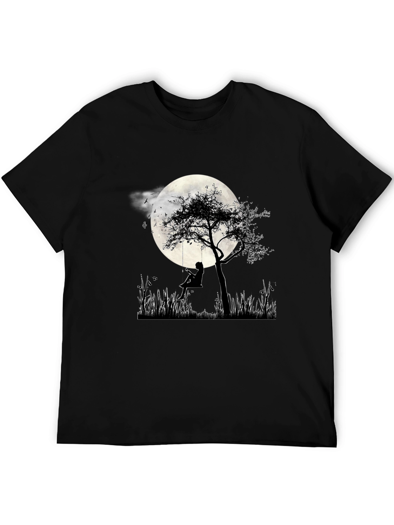 Silhouette Moon Tree Graphic Tee