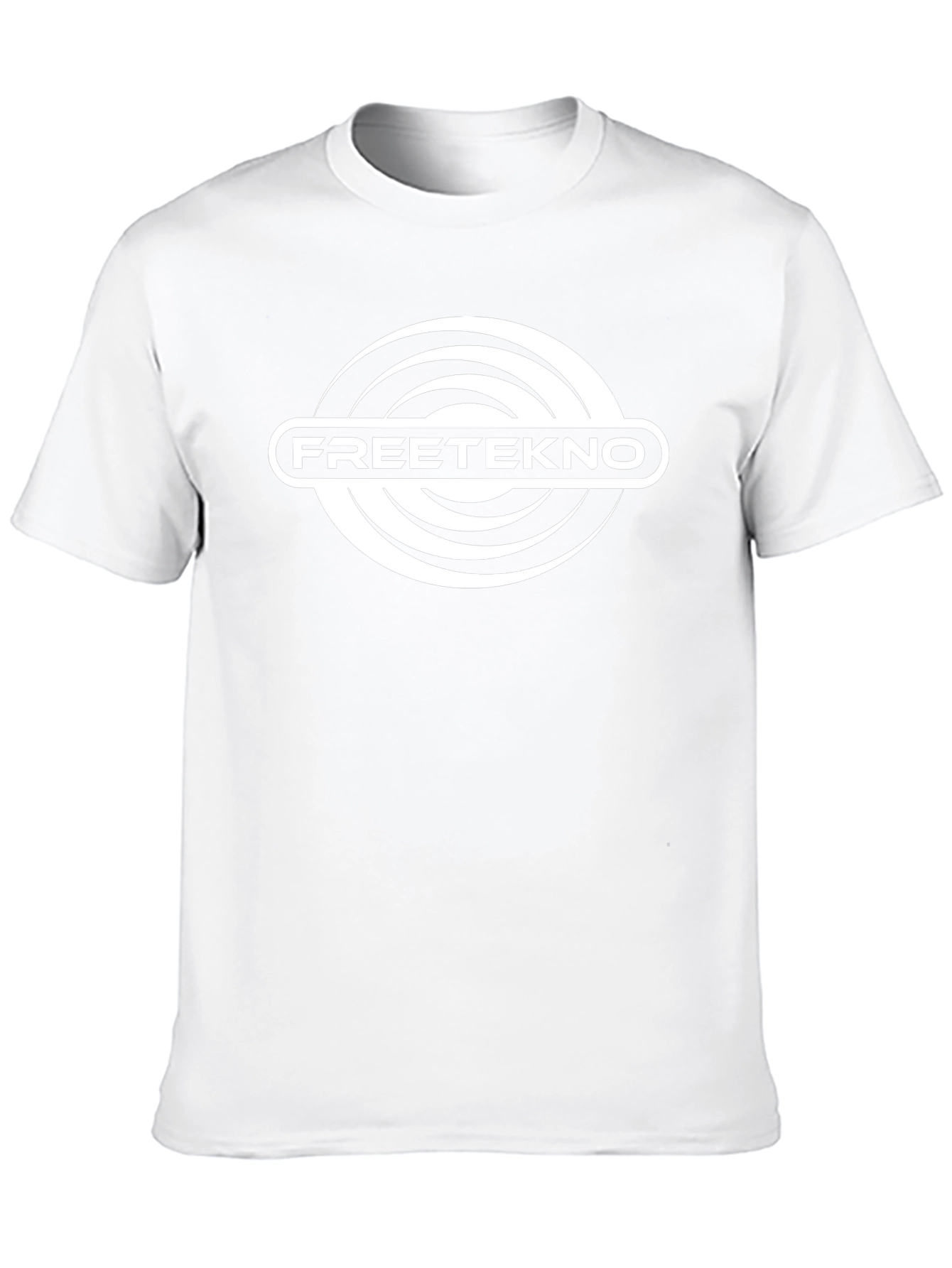 FreeTekno Black T-Shirt - Unique Graphic Design