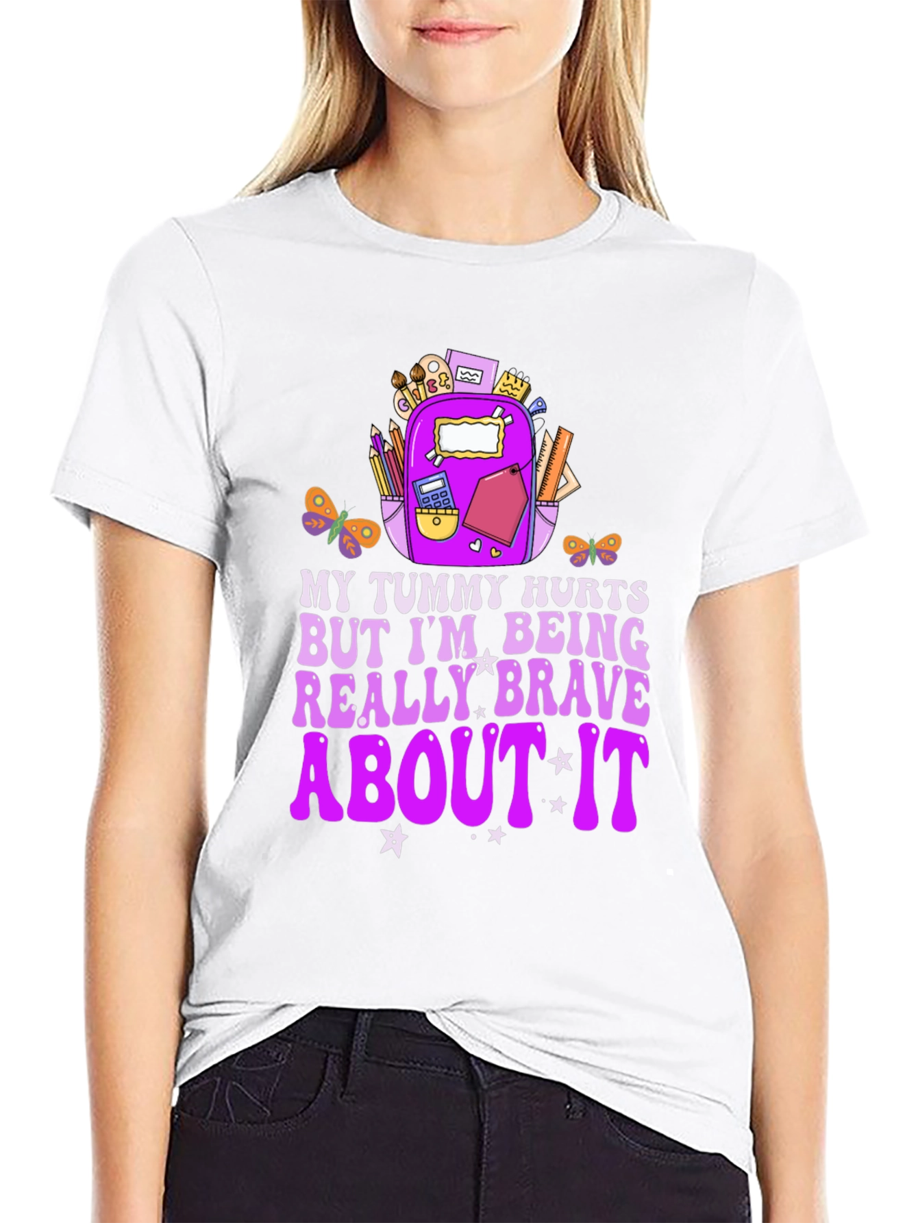 My Tummy Hurts Brave Graphic Tee