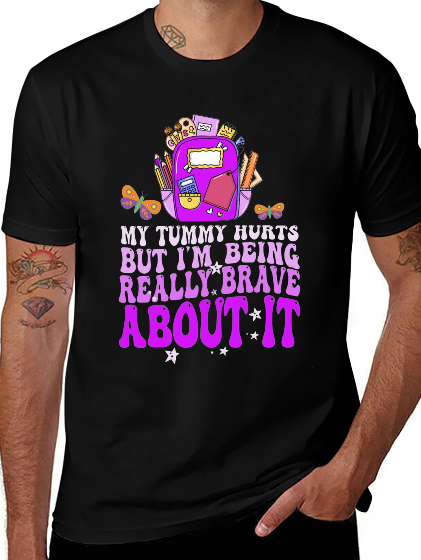 My Tummy Hurts Brave Graphic Tee