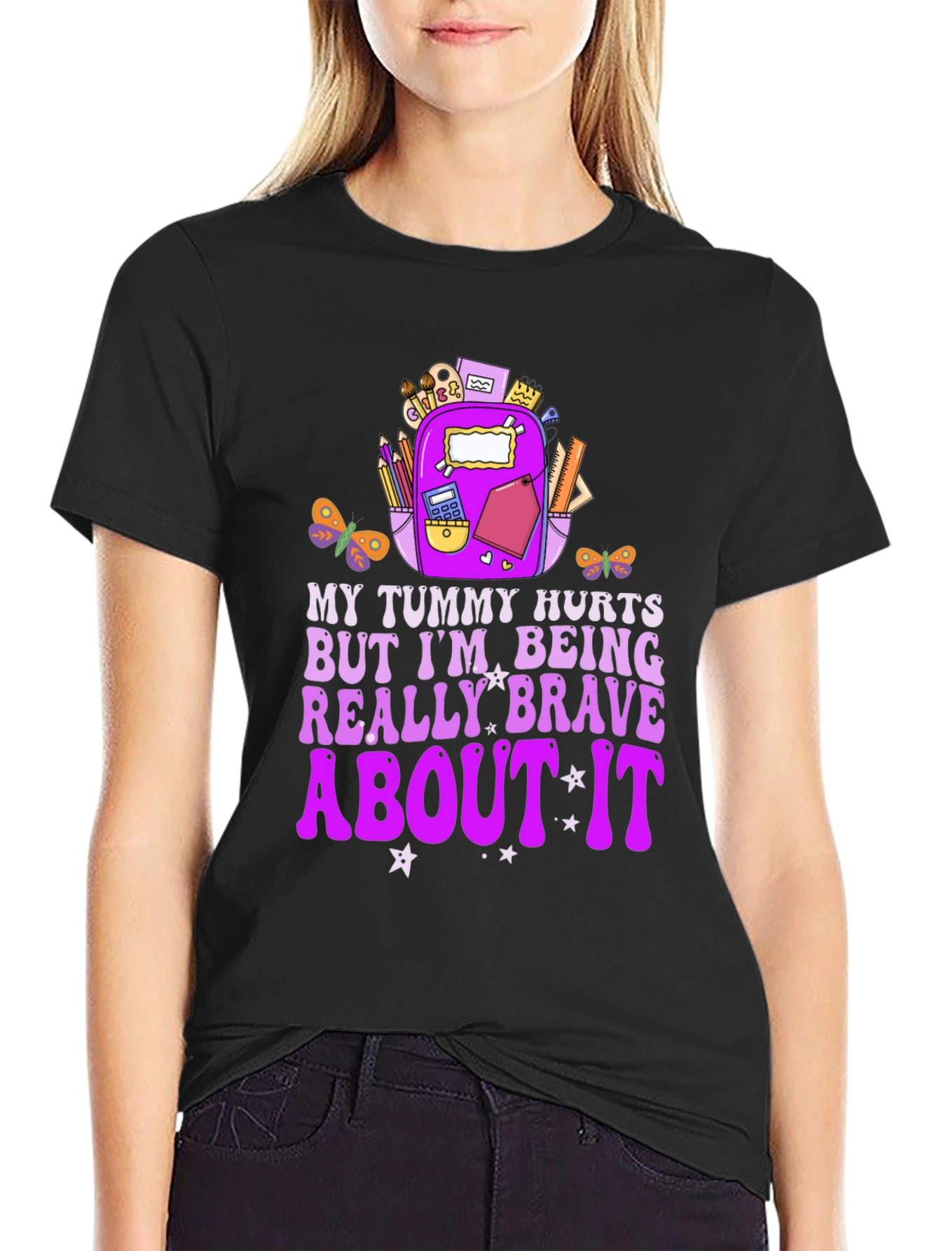My Tummy Hurts Brave Graphic Tee