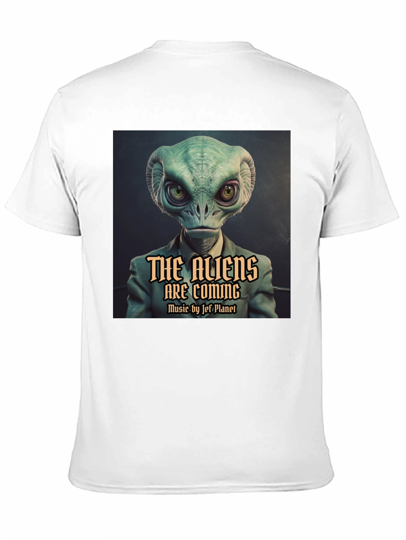 The Aliens Are Coming Black T-Shirt