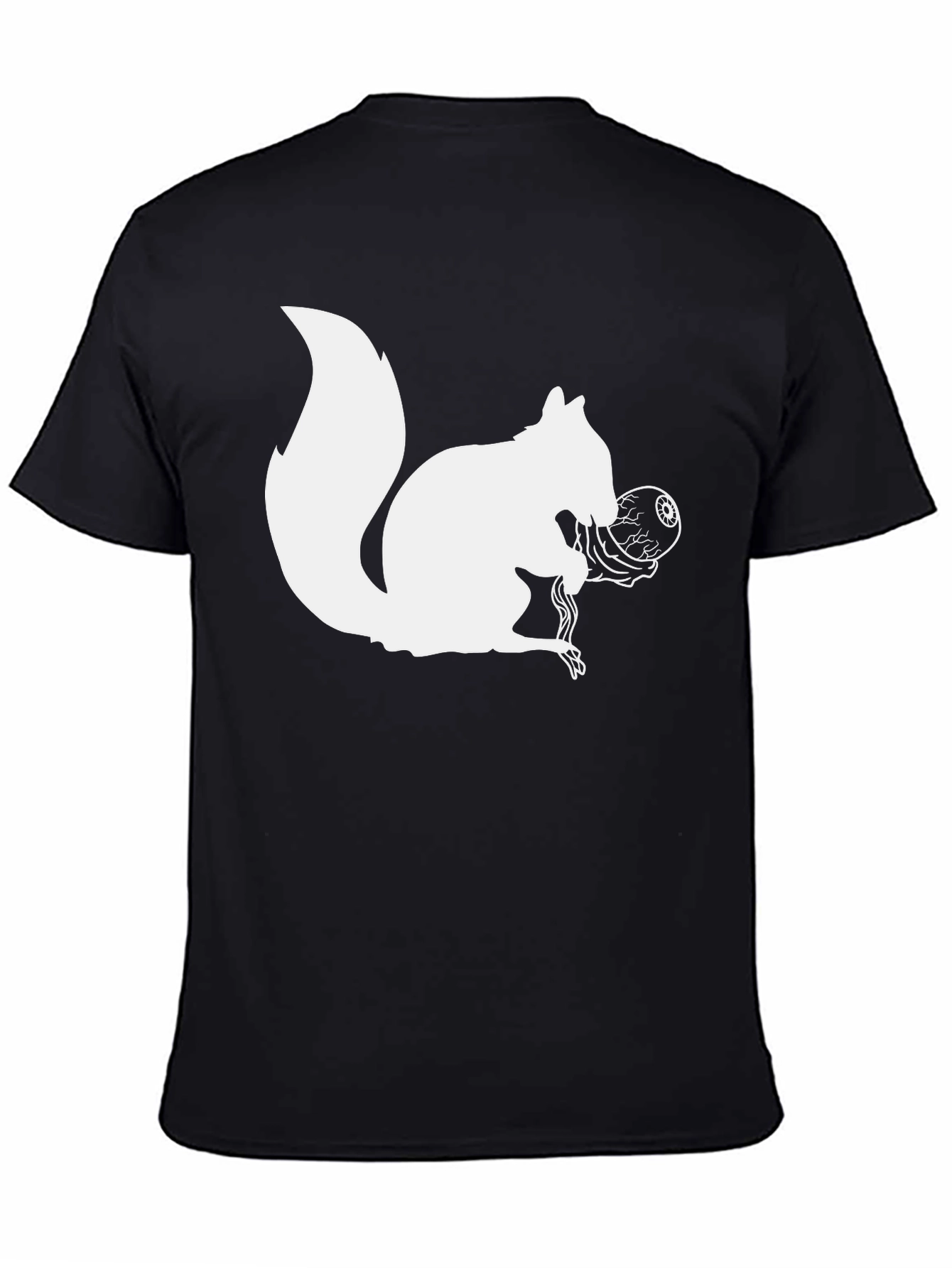 Squirrel Eyeball Graphic Tee - Quirky Black T-Shirt
