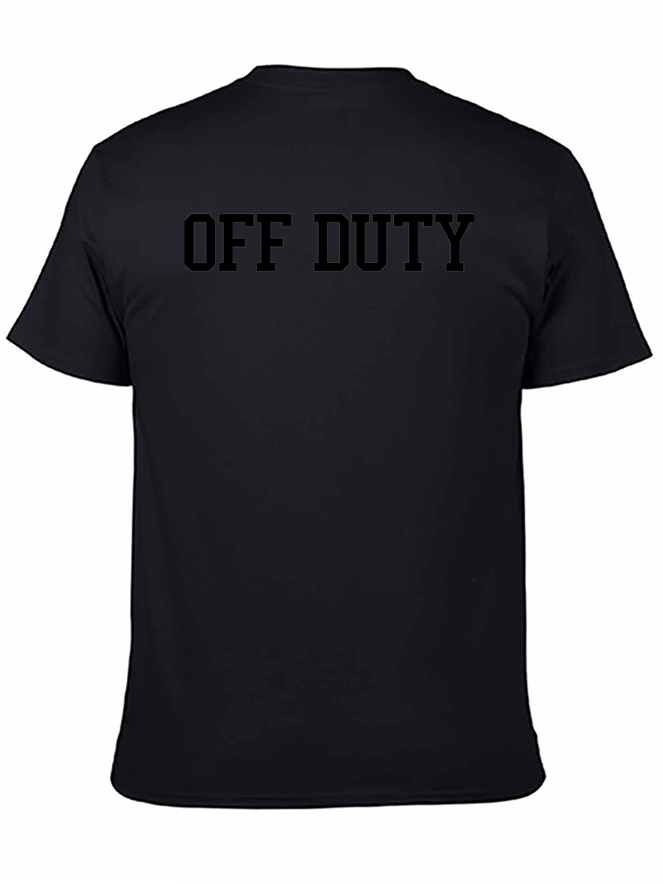 Off Duty Black T-Shirt - Relaxed Fit