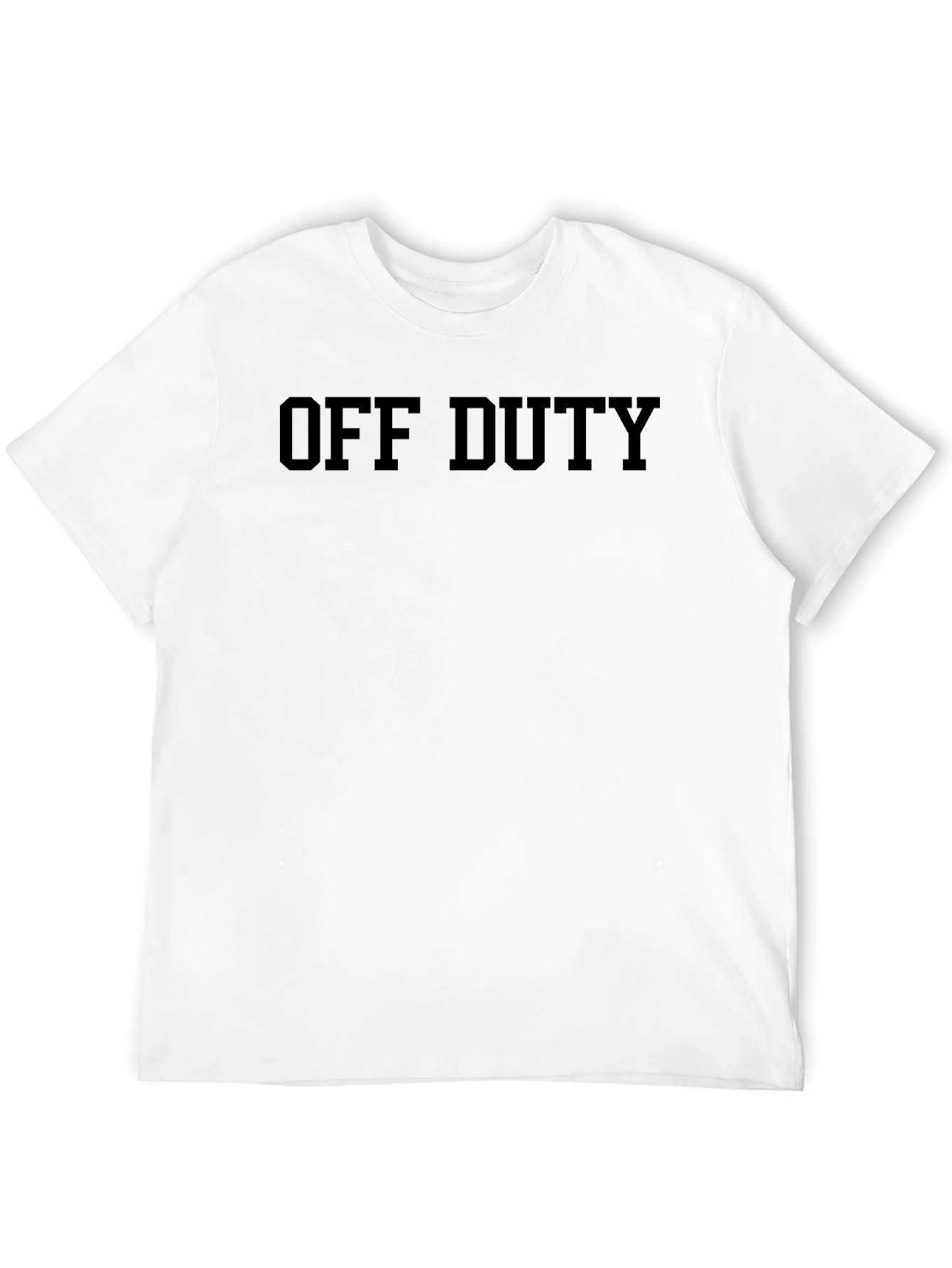 Off Duty Black T-Shirt - Relaxed Fit