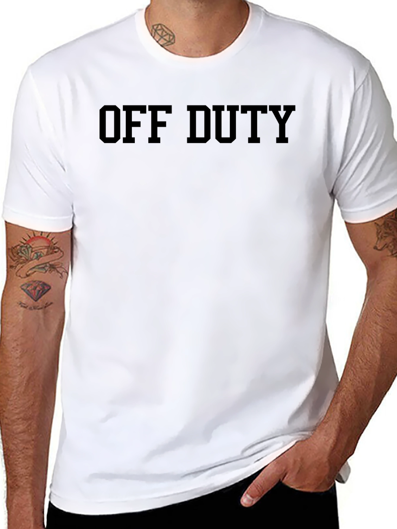 Off Duty Black T-Shirt - Relaxed Fit