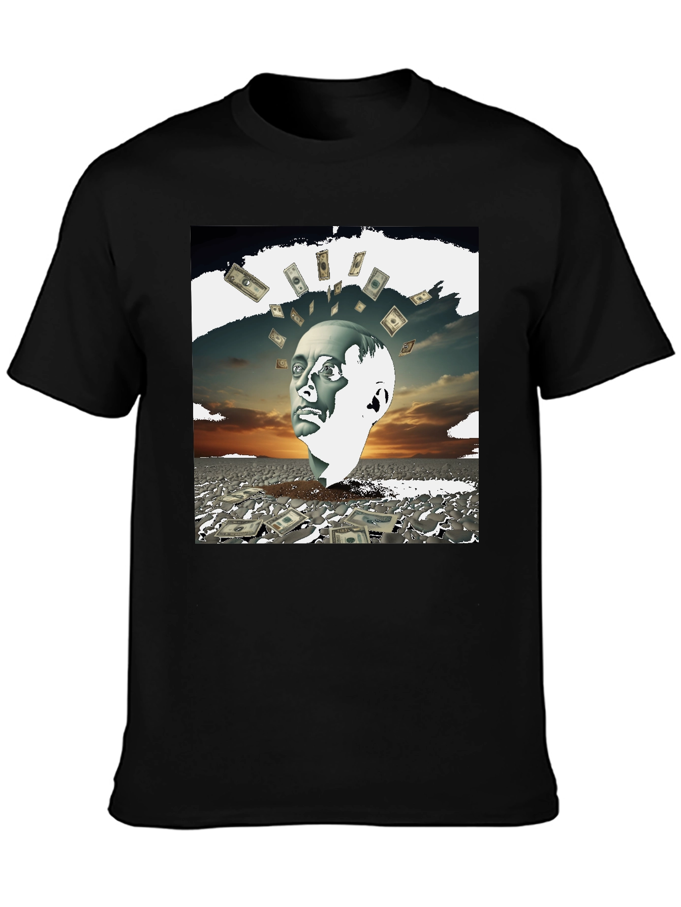Money Mind T-Shirt - Unique Artistic Design