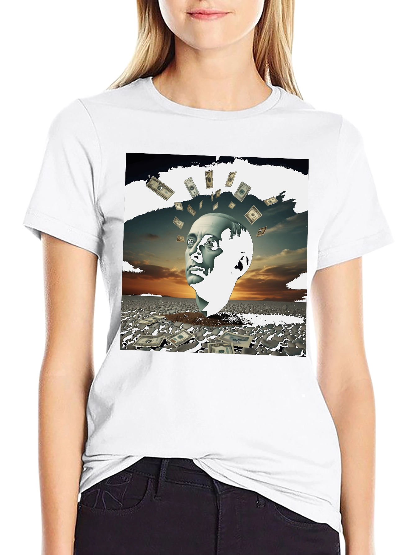 Money Mind T-Shirt - Unique Artistic Design