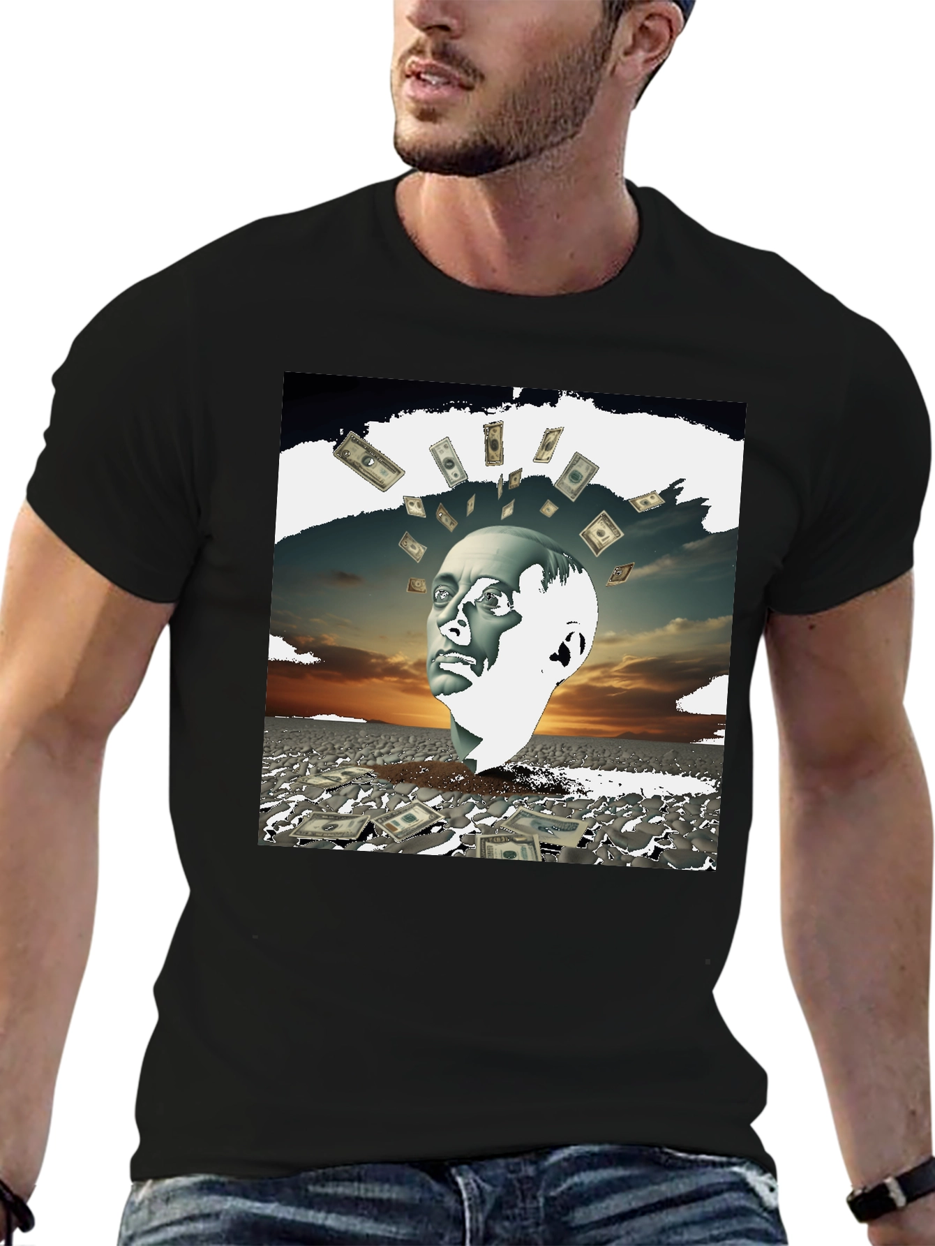 Money Mind T-Shirt - Unique Artistic Design