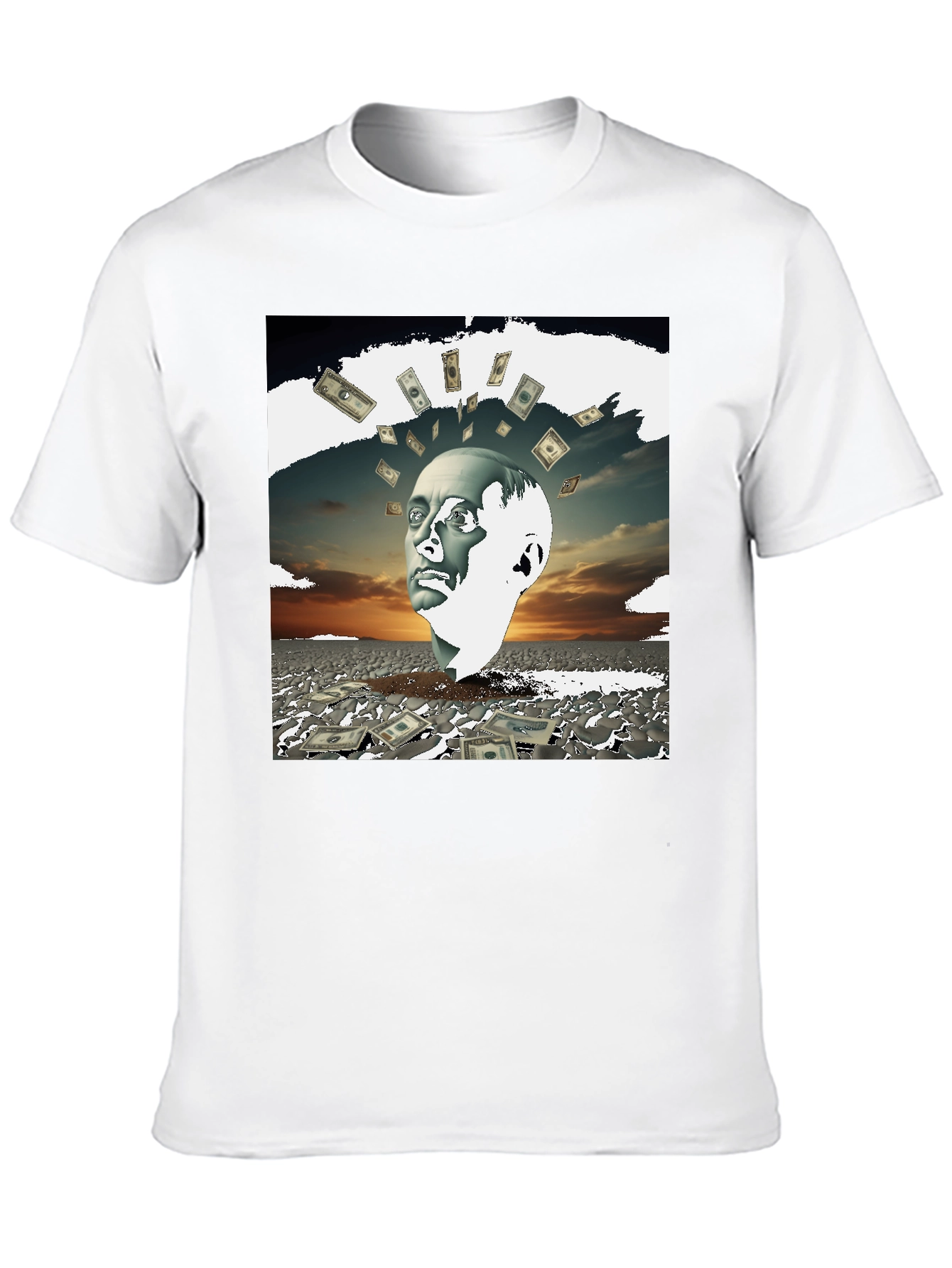 Money Mind T-Shirt - Unique Artistic Design