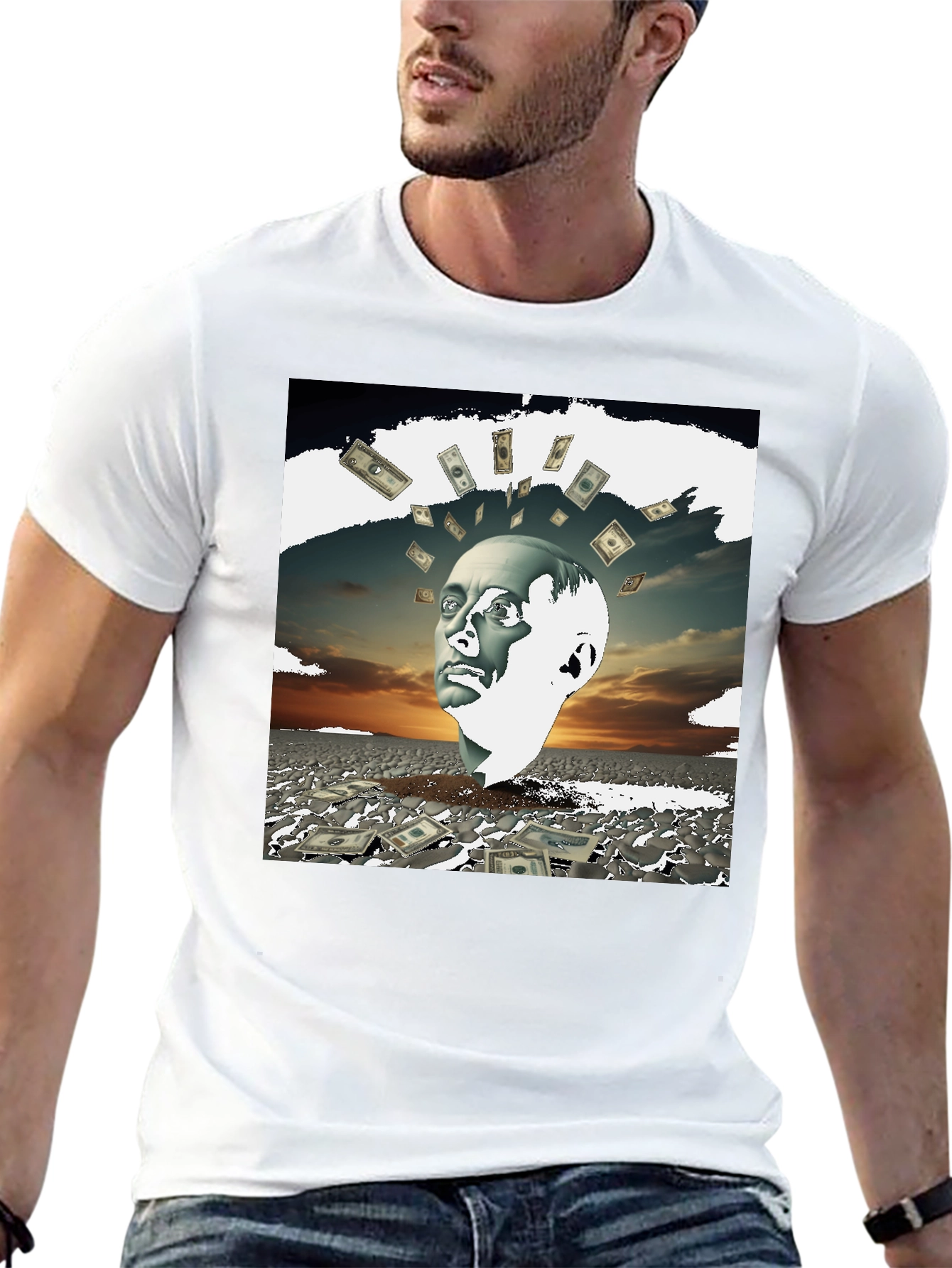 Money Mind T-Shirt - Unique Artistic Design