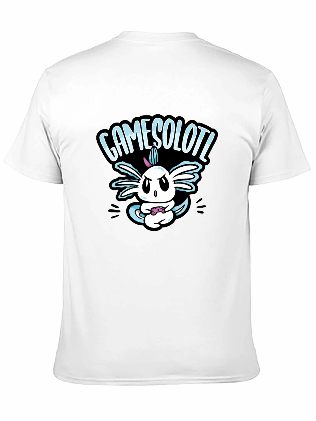 GAMESOLOTL Black Cotton Graphic T-Shirt