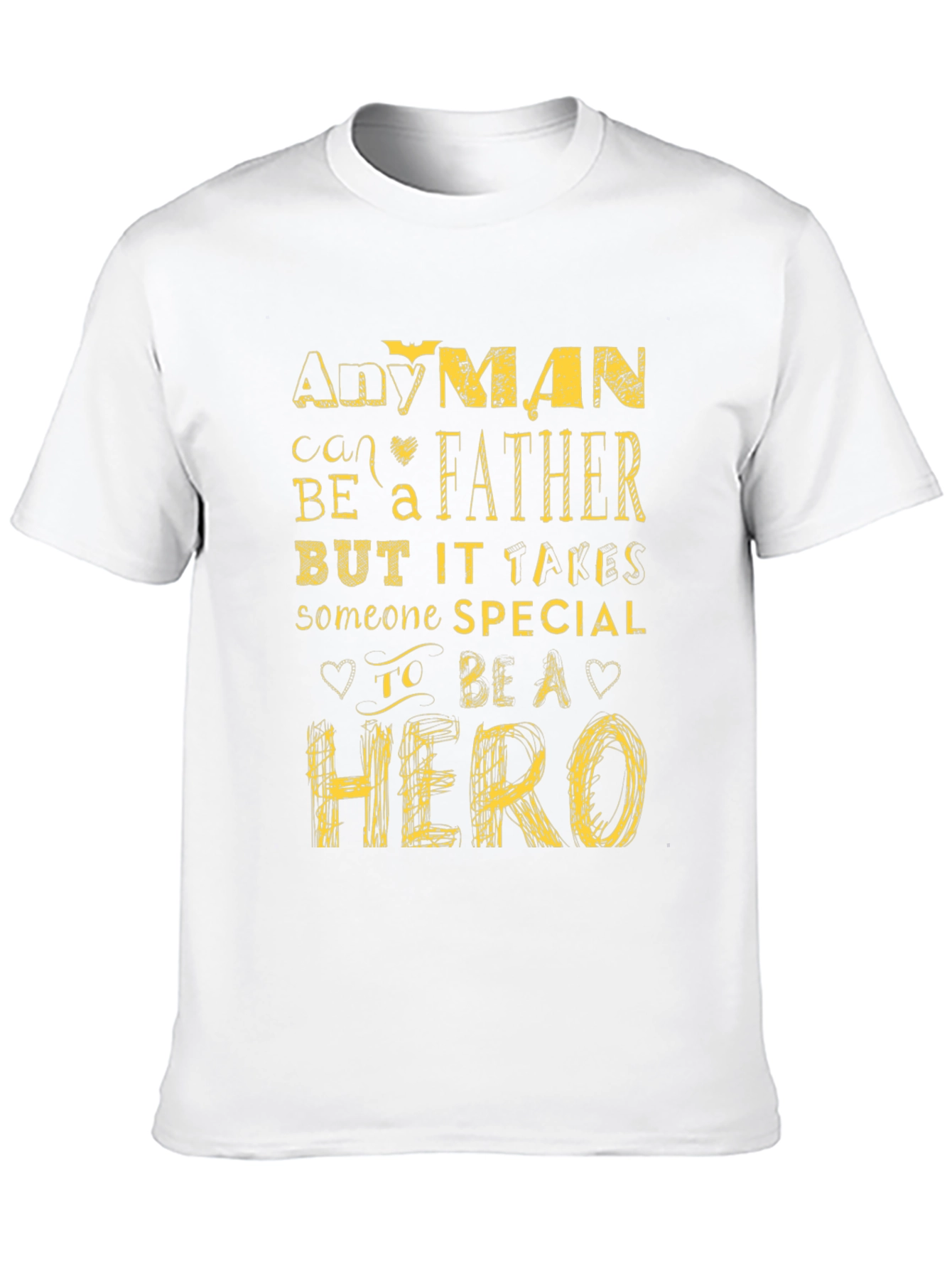 Any Man Can Be A Father Black Graphic Tee